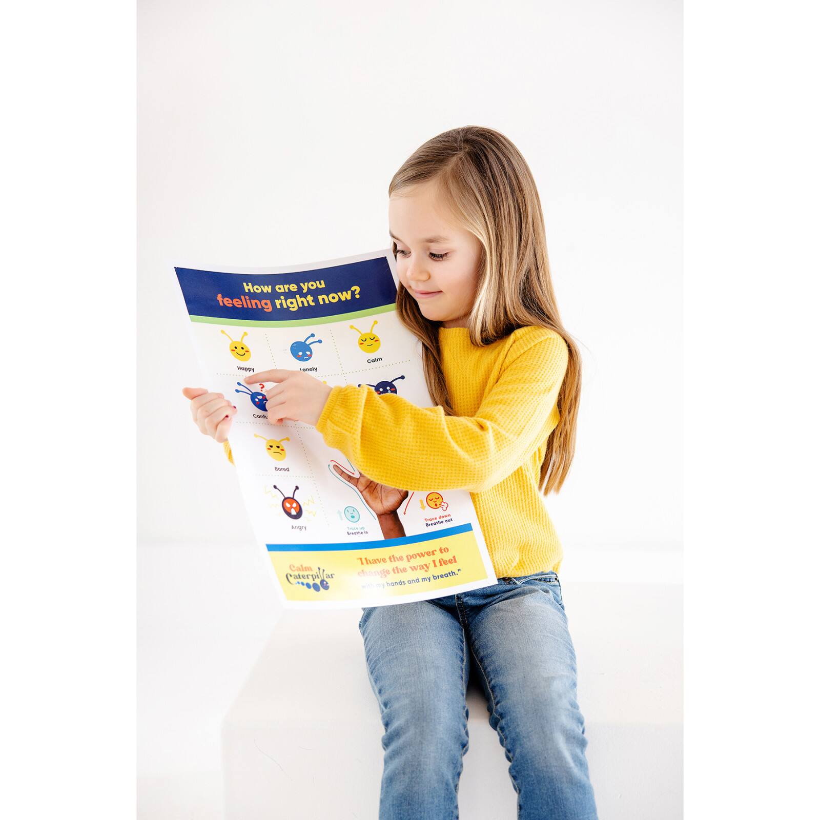The Calm Caterpillar® Calm Caterpillar Feelings & Emotions Chart For Kids & Toddlers
