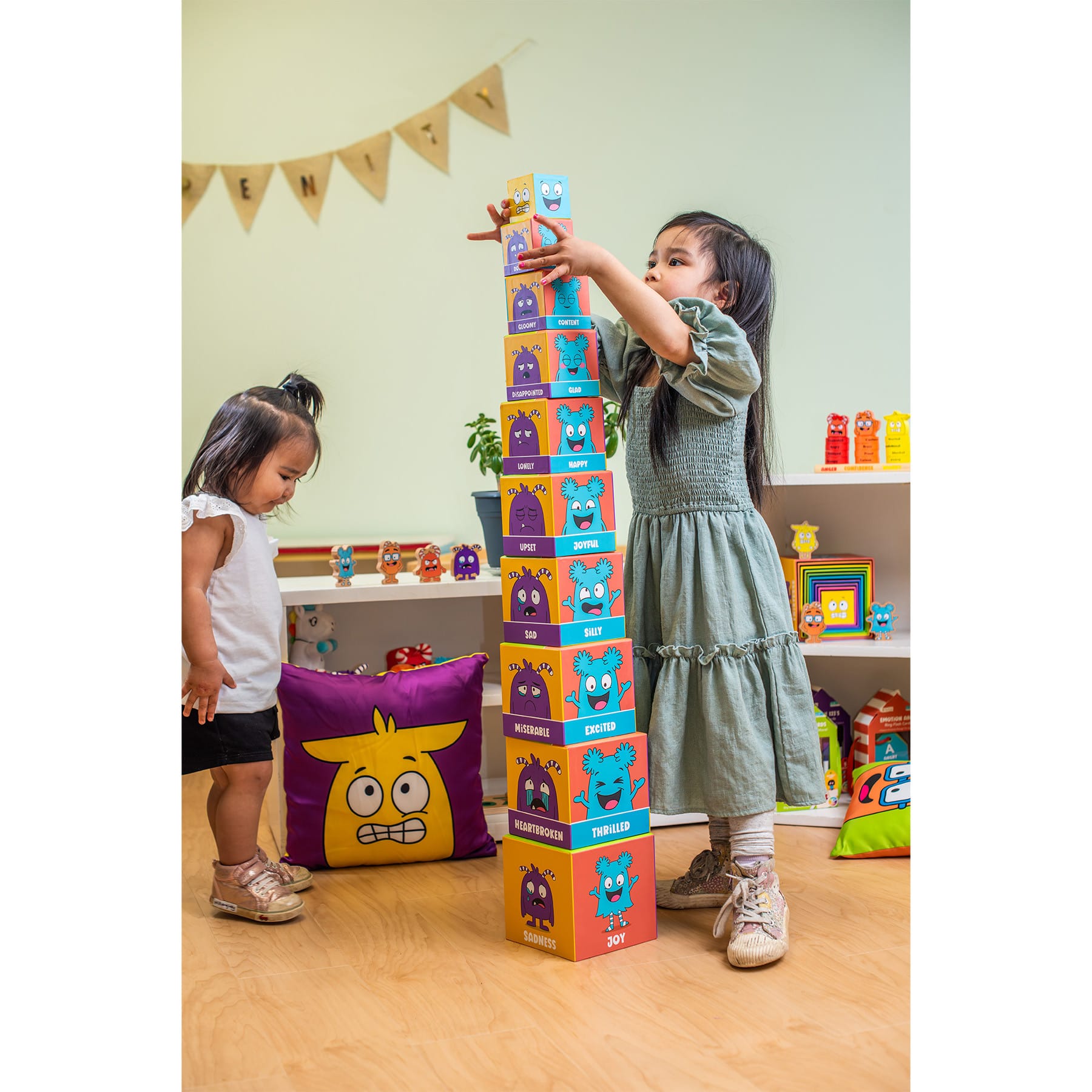 Open the Joy® Tower of Emotions Intelligence Building Game Set