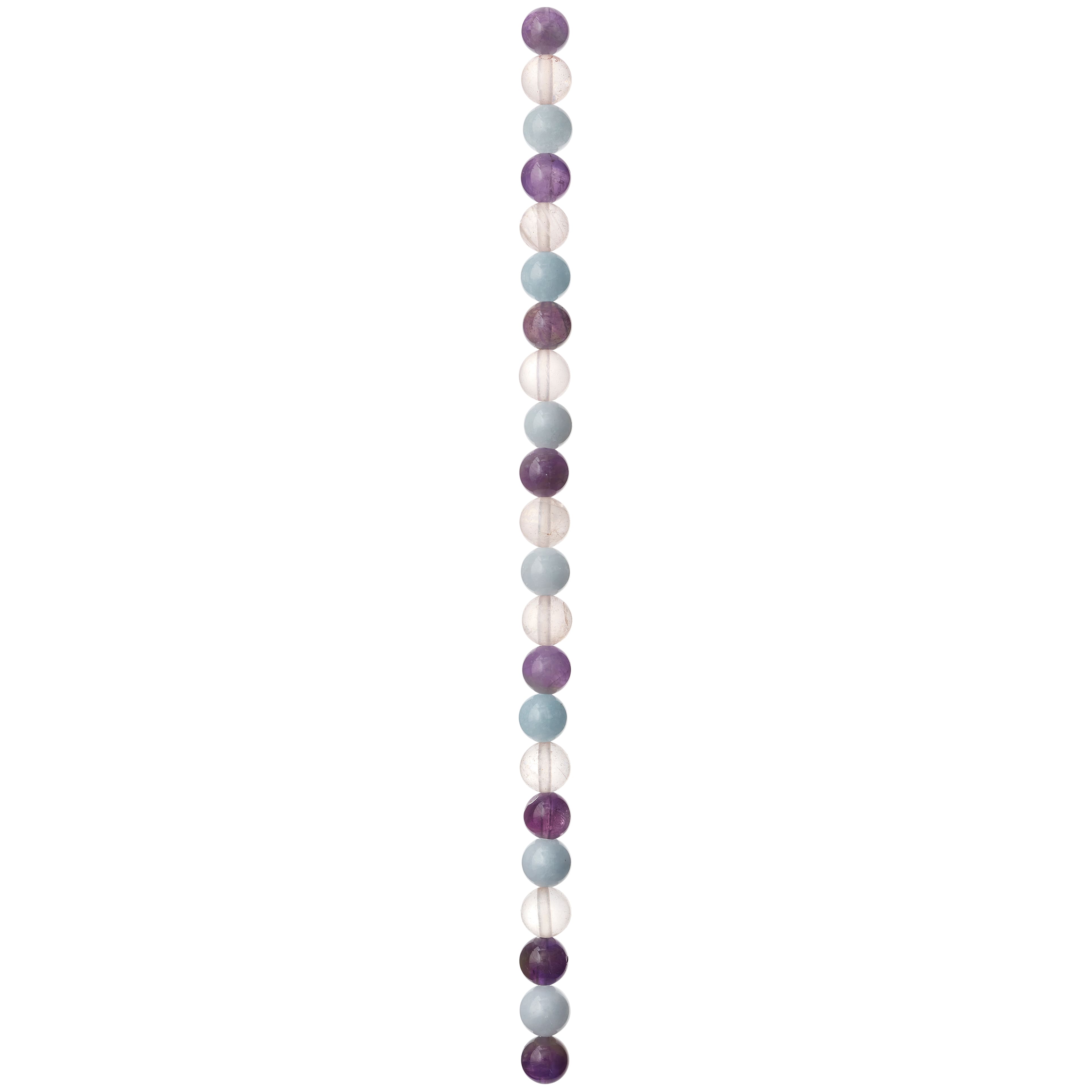 12 Pack: Pink, Lavender & Blue Mixed Round Beads, 8mm by Bead Landing™