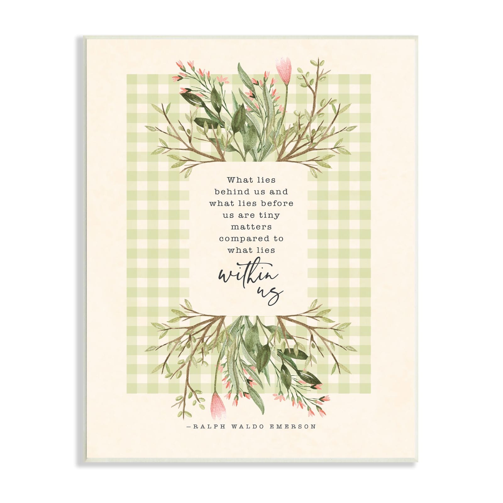 Stupell Industries What Lies Behind Us Phrase Motivational Living Today Wall Plaque