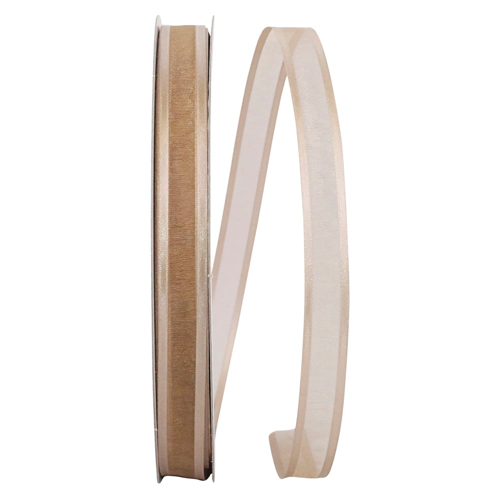 JAM Paper 5/8" x 100yd. Sheer Satin Edge Ribbon