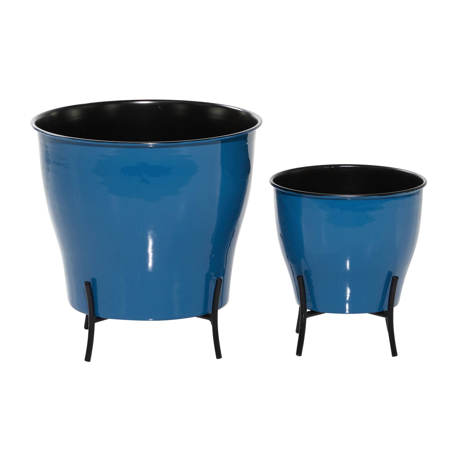 Blue Metal Farmhouse Planter Set 9" & 12"