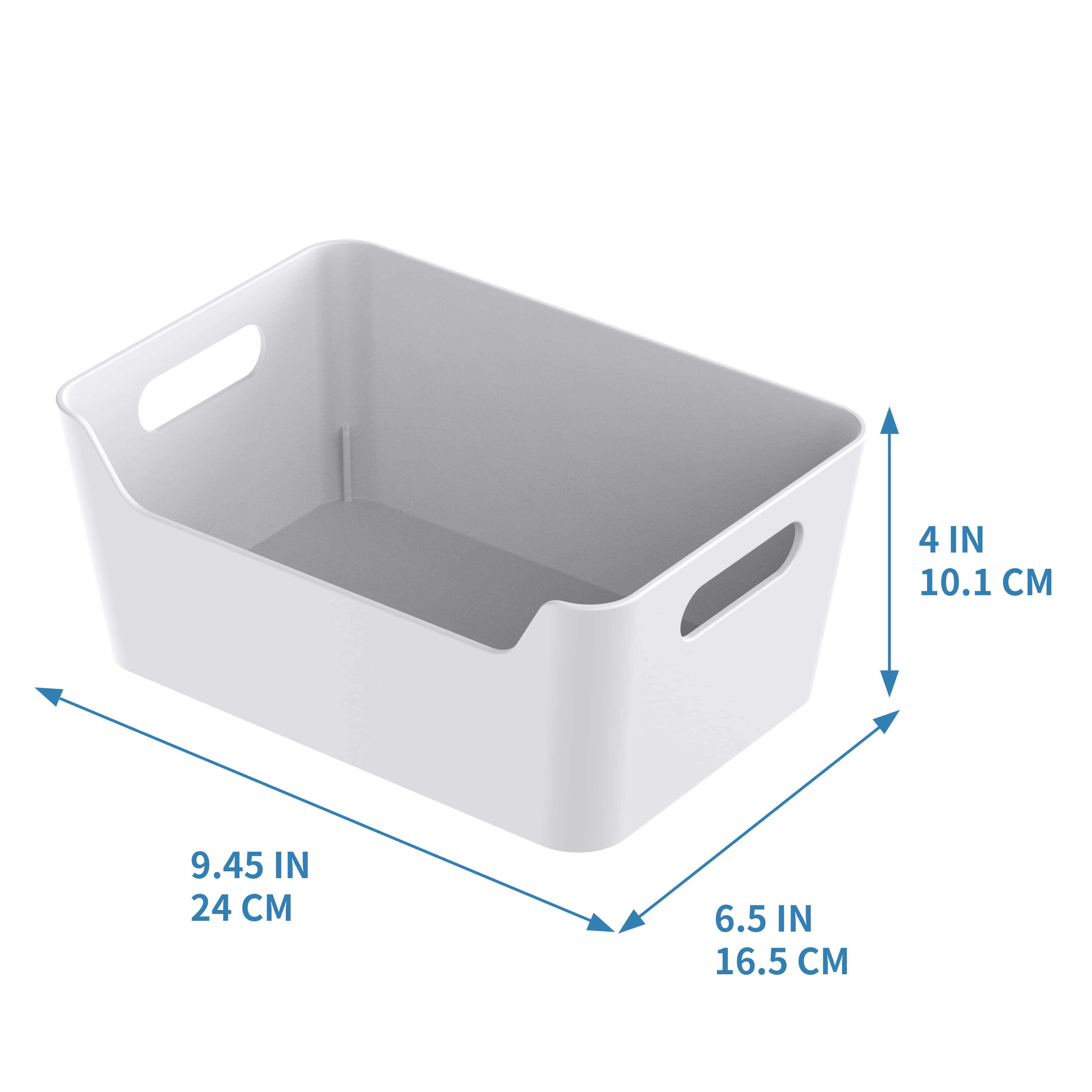 White Open Storage Bin by Simply Tidy