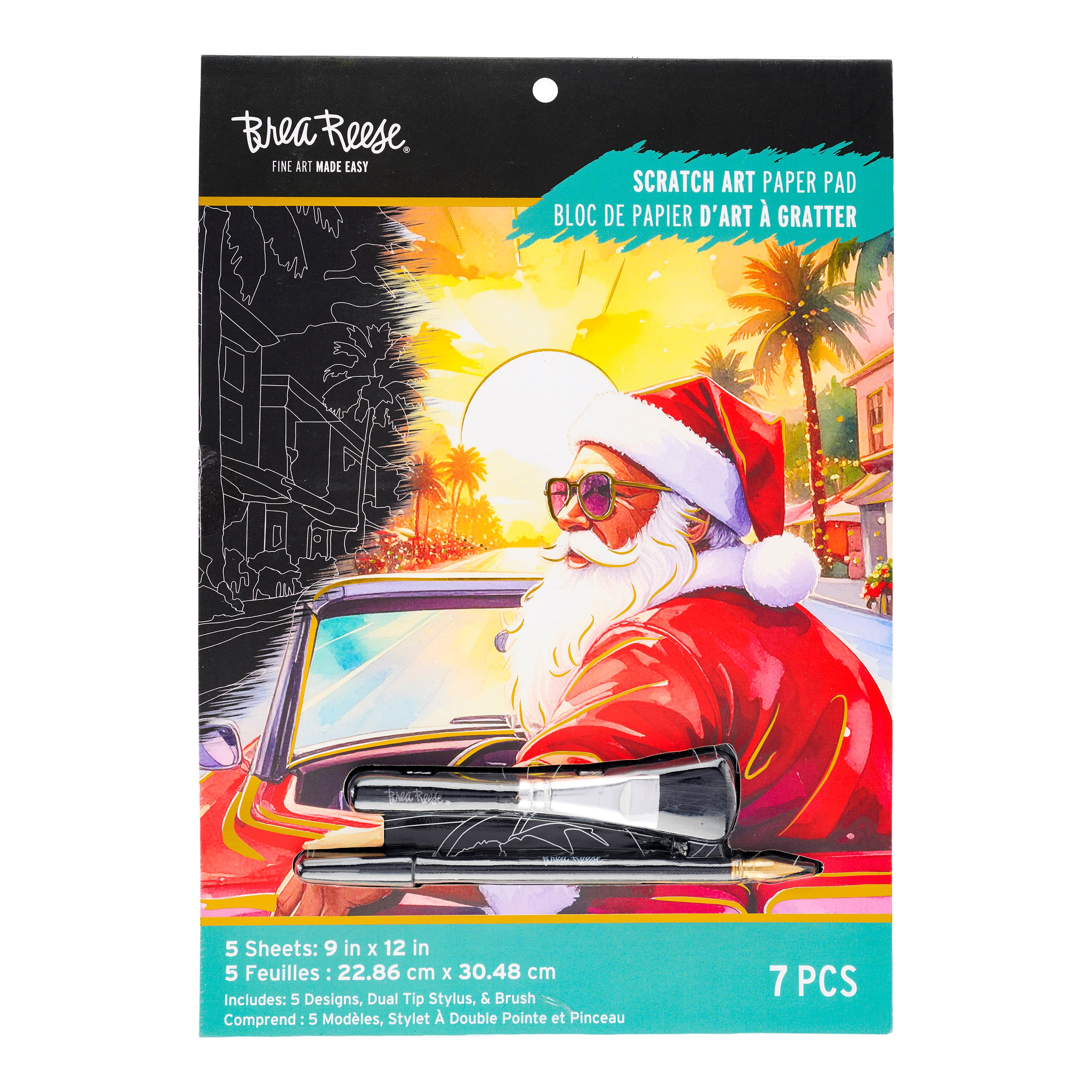 Brea Reese® 9" x 12" Warm Weather Holidays Scratch Art Paper Pad