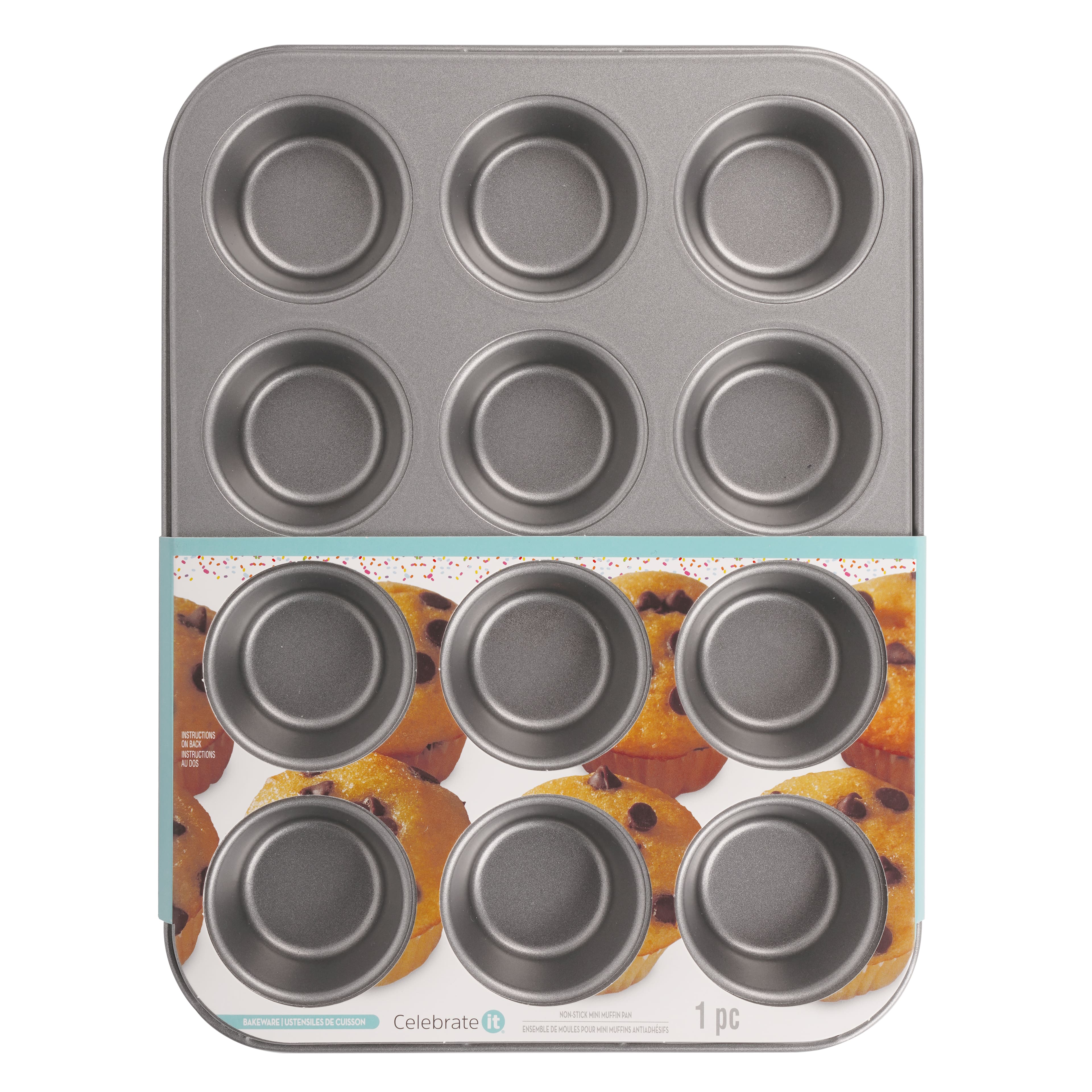 6 Pack: 12-Cup Mini Muffin Pan by Celebrate It®
