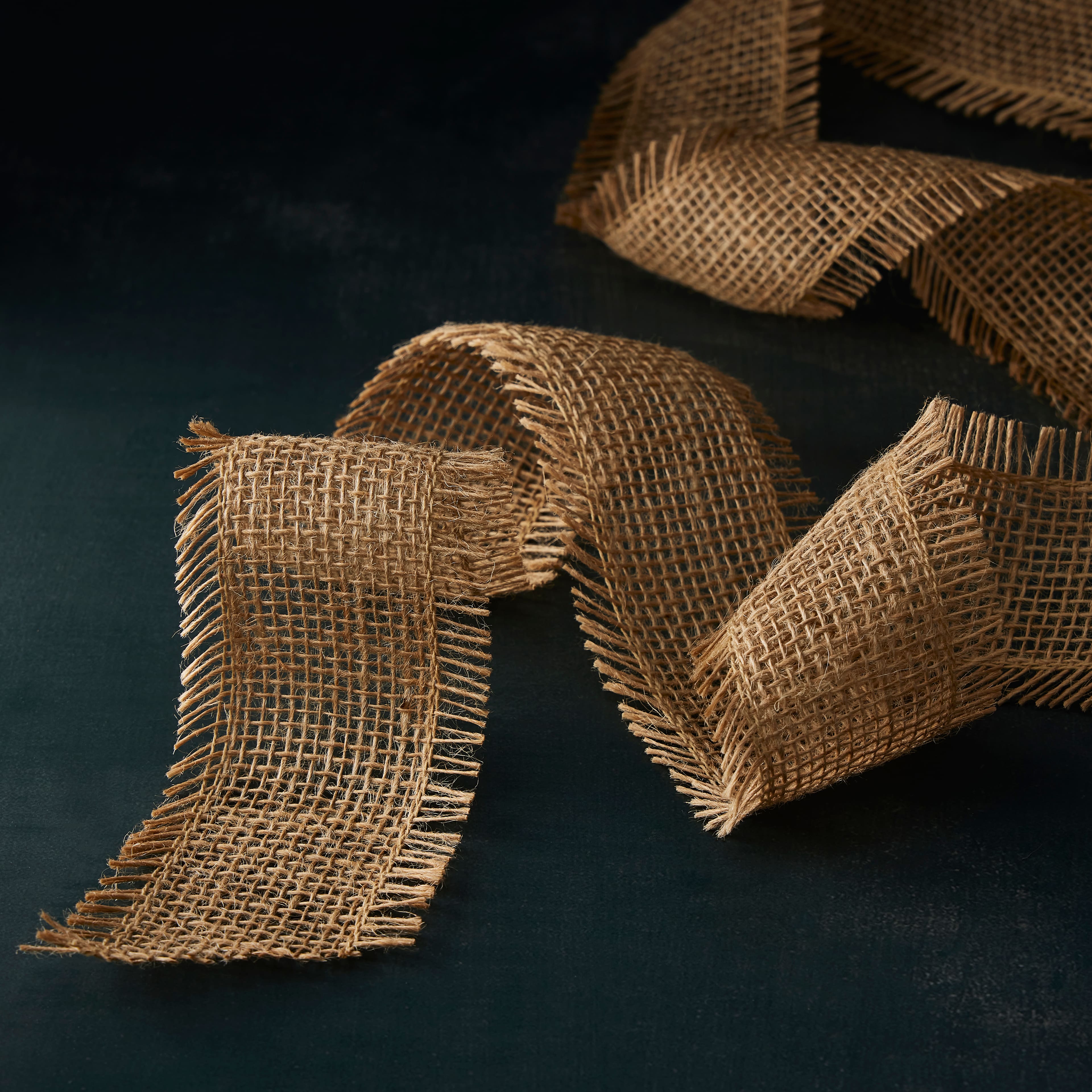 12 Pack: 2.5" x 3yd. Burlap Frayed Ribbon by Celebrate It® Classic