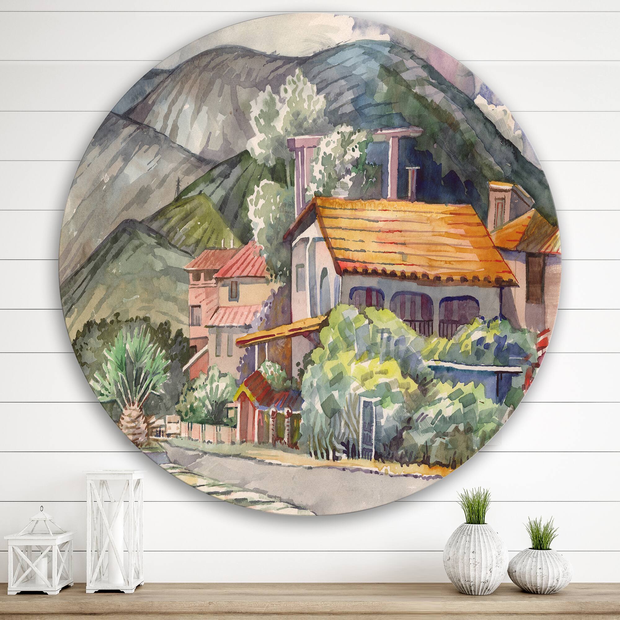 Designart - Greek Landscape Off The Coast Of The Aegean Sea