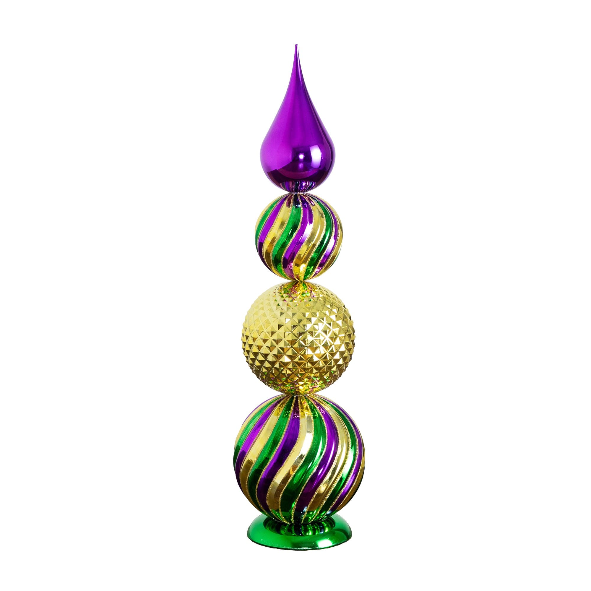 Nearly Natural 22" Mardi Gras Finial Table Décor