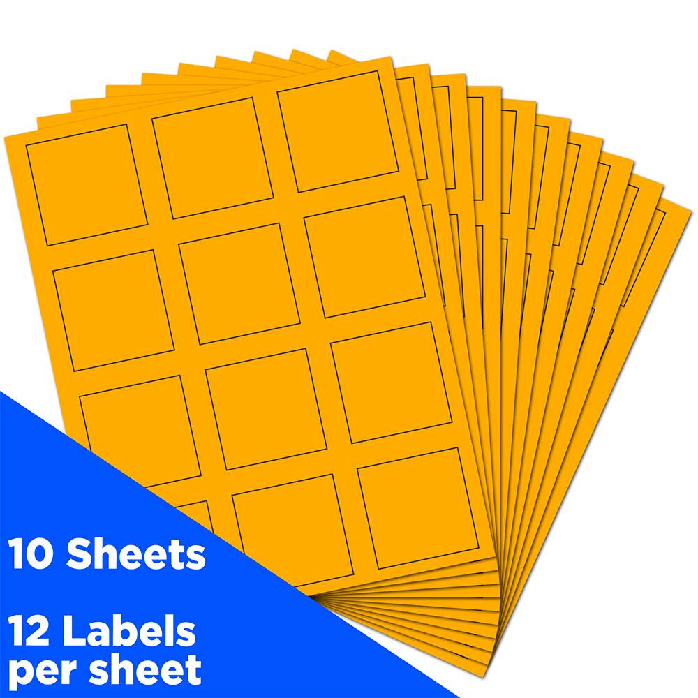 JAM Paper 2" x 2" Square Product & Container Labels