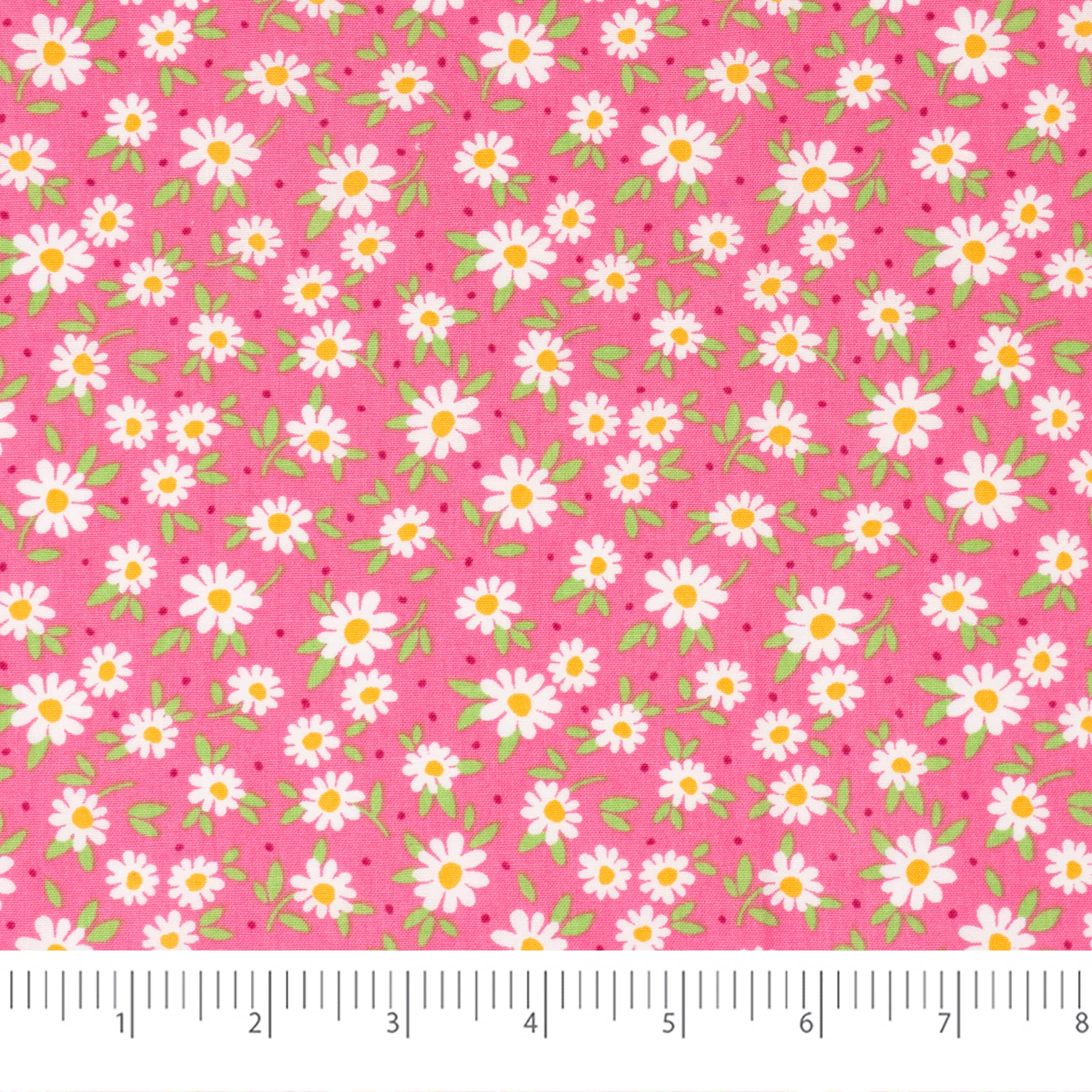 SINGER Pink Green Spring Premium Square Cotton Fabric Bundle 
