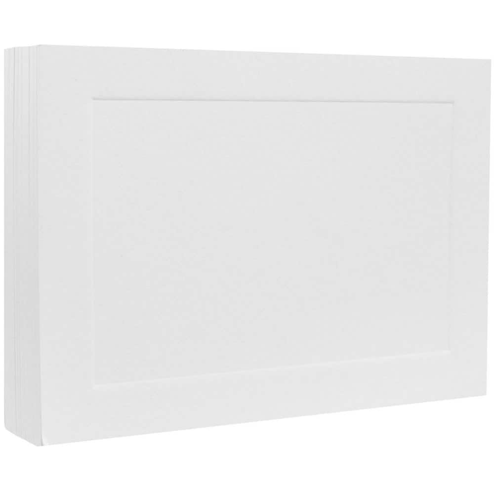 JAM Paper 3.5" x 4.875" Panel Blank Flat Note Cards