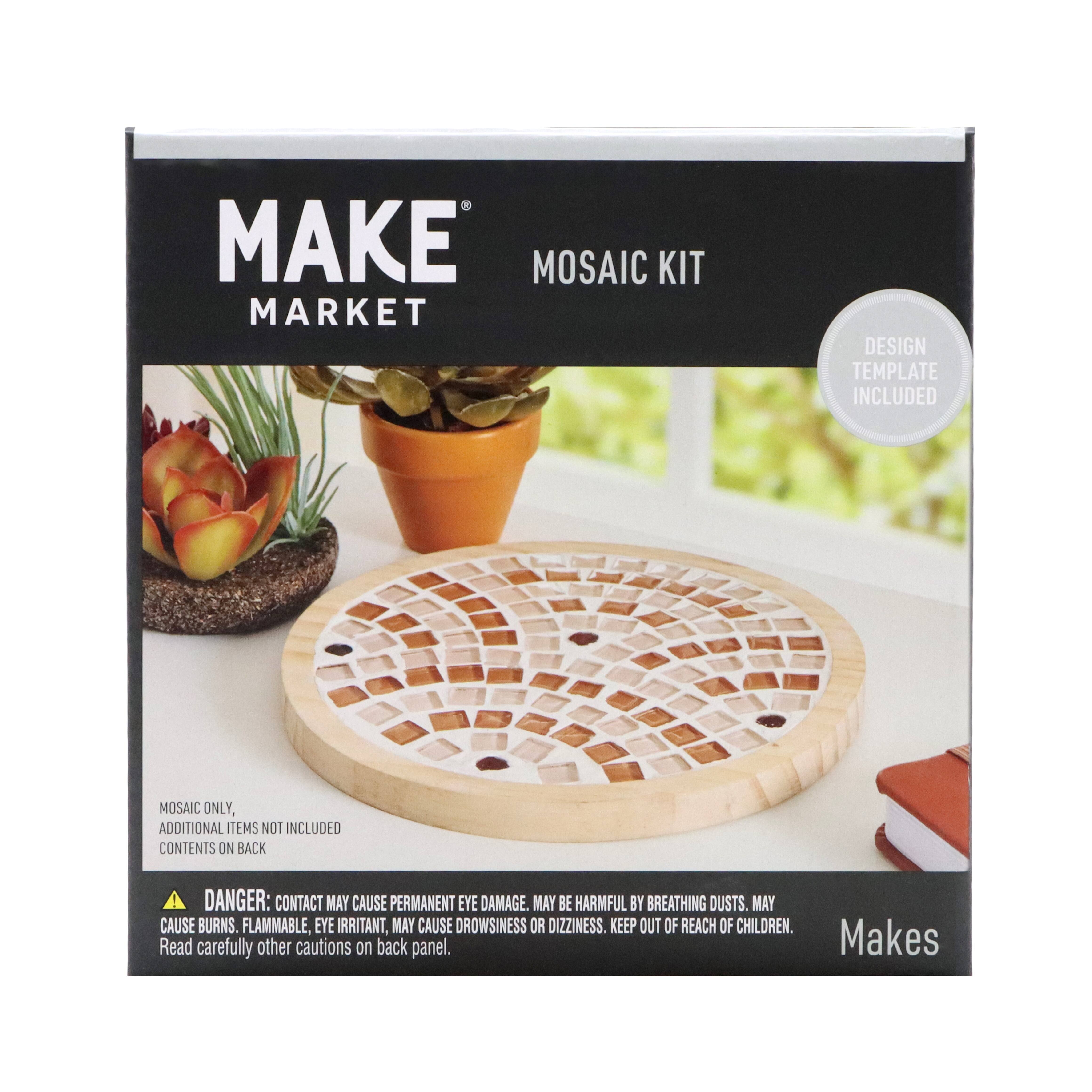 6" Round Trivet Neutral Mosaic Kit by Make Market®
