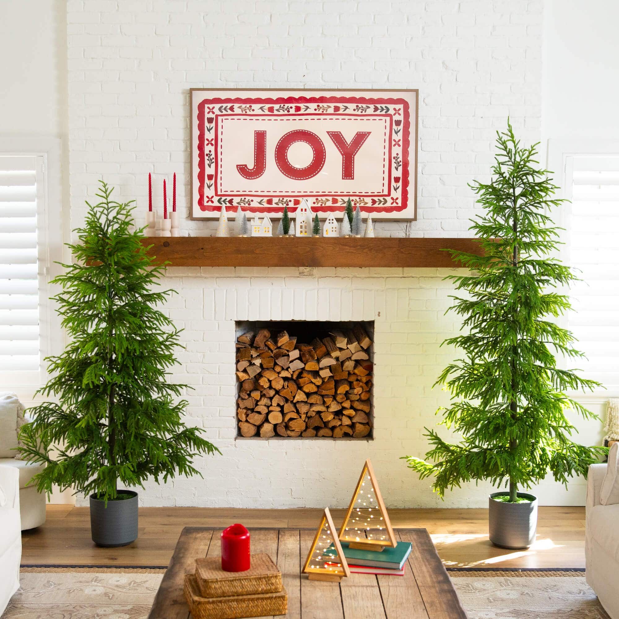 8ft. Unlit Norfolk Island Pine Real Touch Artificial Christmas Tree