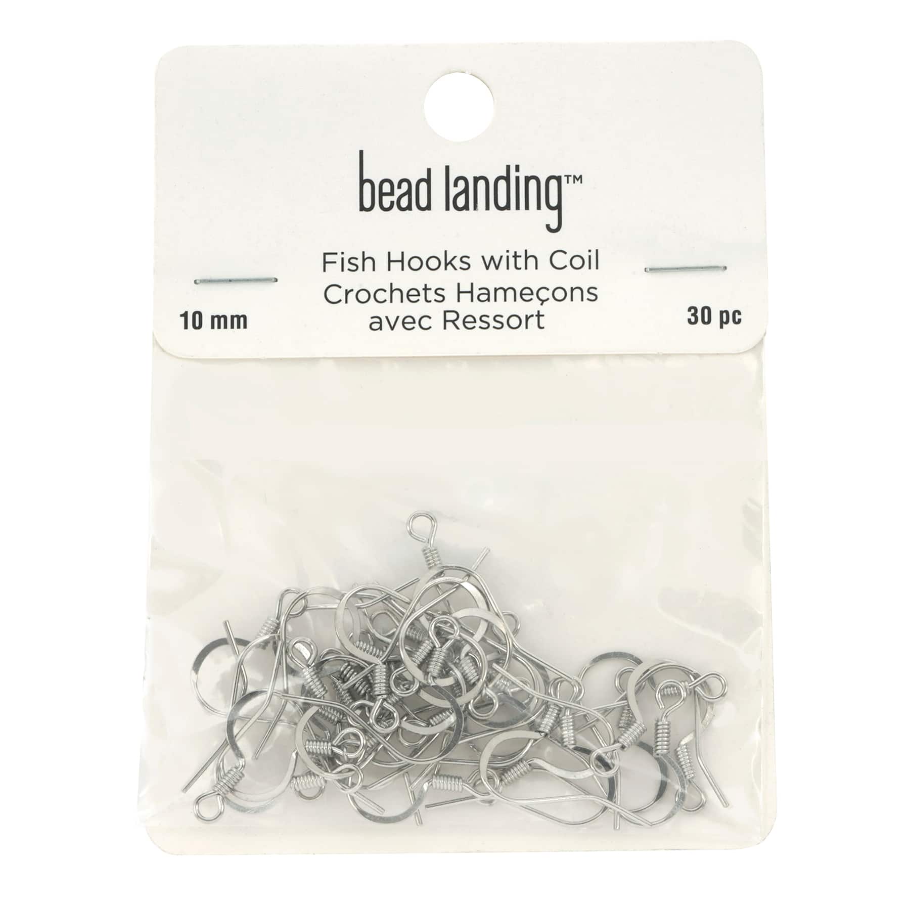 12 Packs: 30 ct. (360 total) Earring Fish Hooks with Coils by Bead Landing™