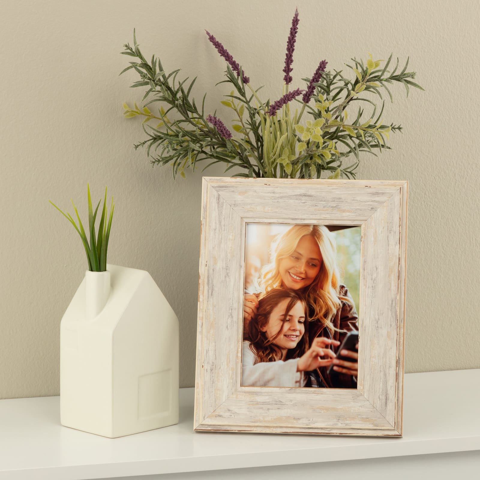Expressions™ 5" x 7" Greige Distressed Wide Frame by Studio Décor®