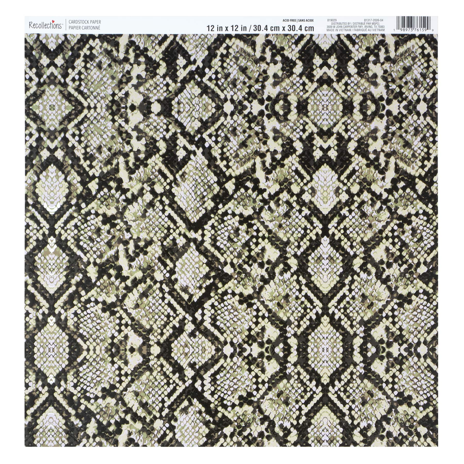 12" x 12" Snake Skin Cardstock Paper by Recollections™