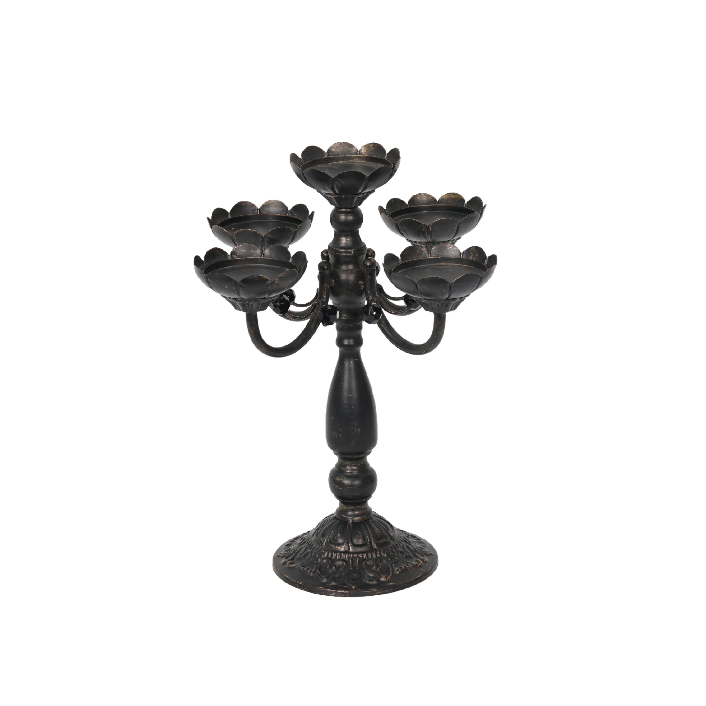 15" Black Pillar Candle Candelabra by Ashland®