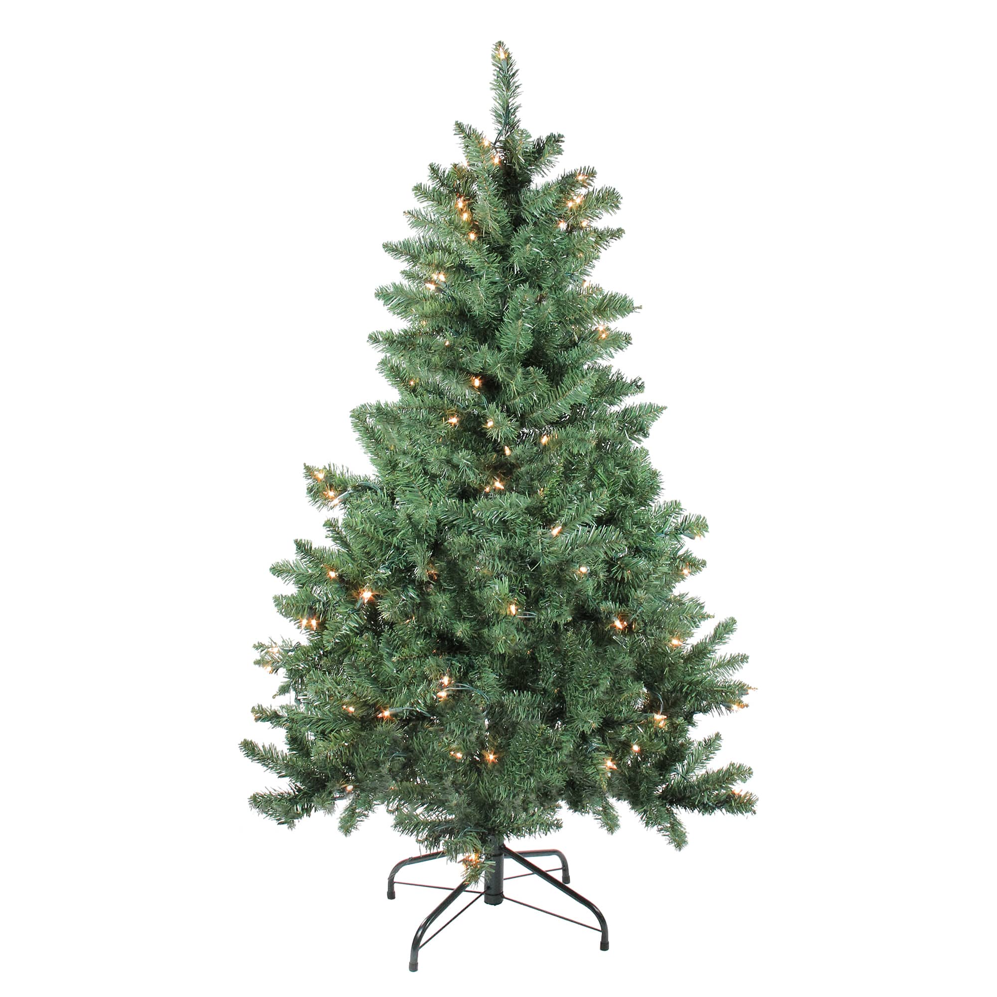 4.5Ft Pre-Lit Buffalo Fir Artificial Christmas Tree, Clear Lights By Northlight in Green | 4.5 ft | Michaels®