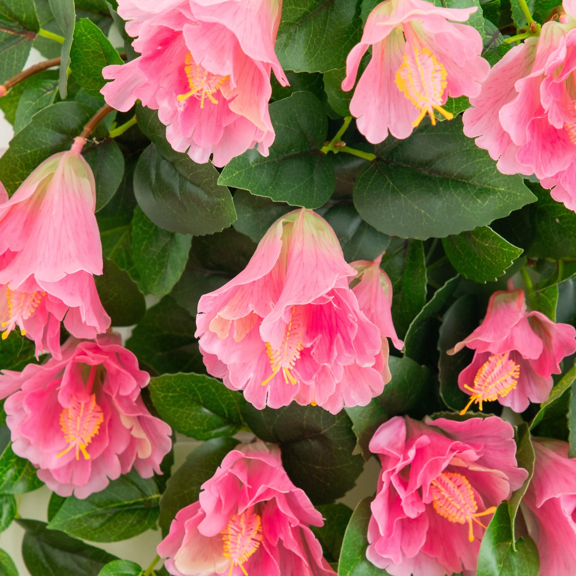 41" UV Resistant Artificial Hibiscus Hanging Plants