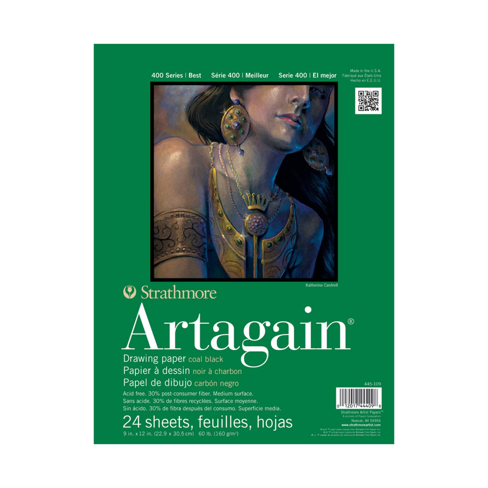 Strathmore® 400 Series Black Artagain Paper Pad