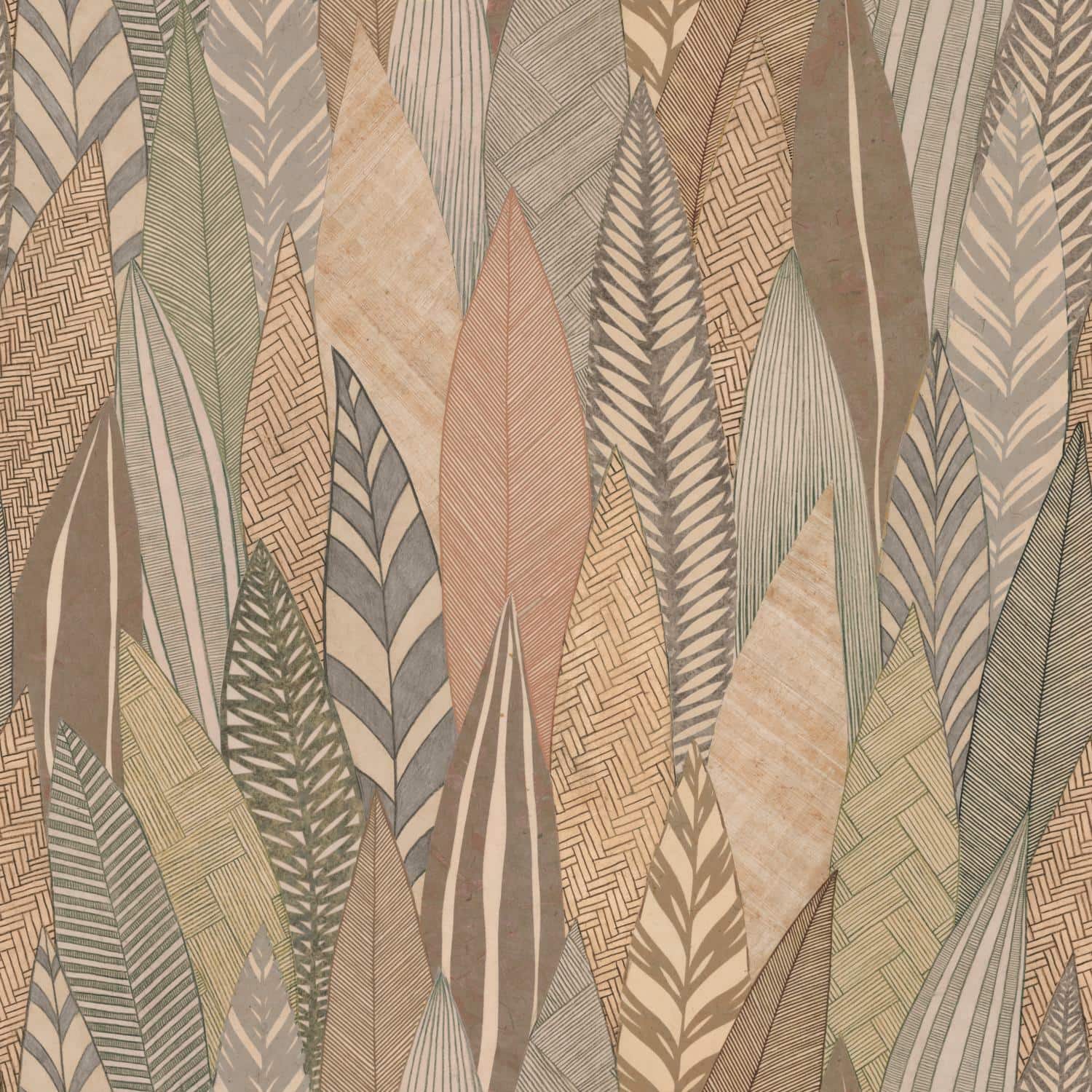 Roommates Fern & Feathers Peel & Stick Wallpaper