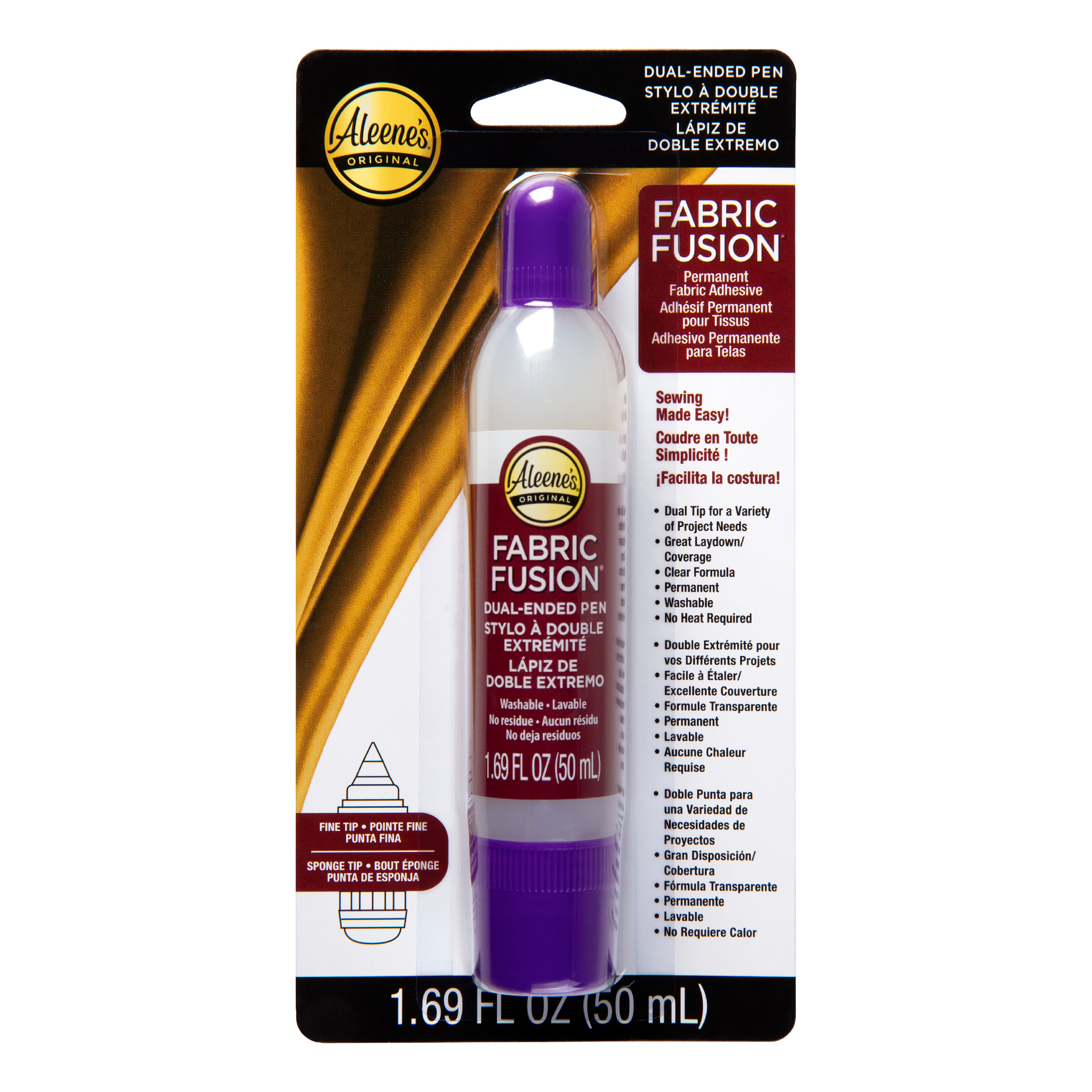 Aleene's® Original Fabric Fusion® Dual-Ended Permanent Fabric Adhesive Pen