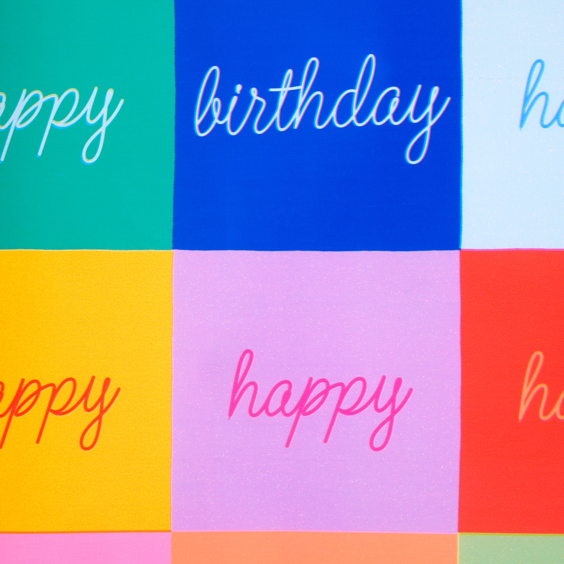 Multicolor Happy Birthday Check Gift Wrap by Celebrate It™