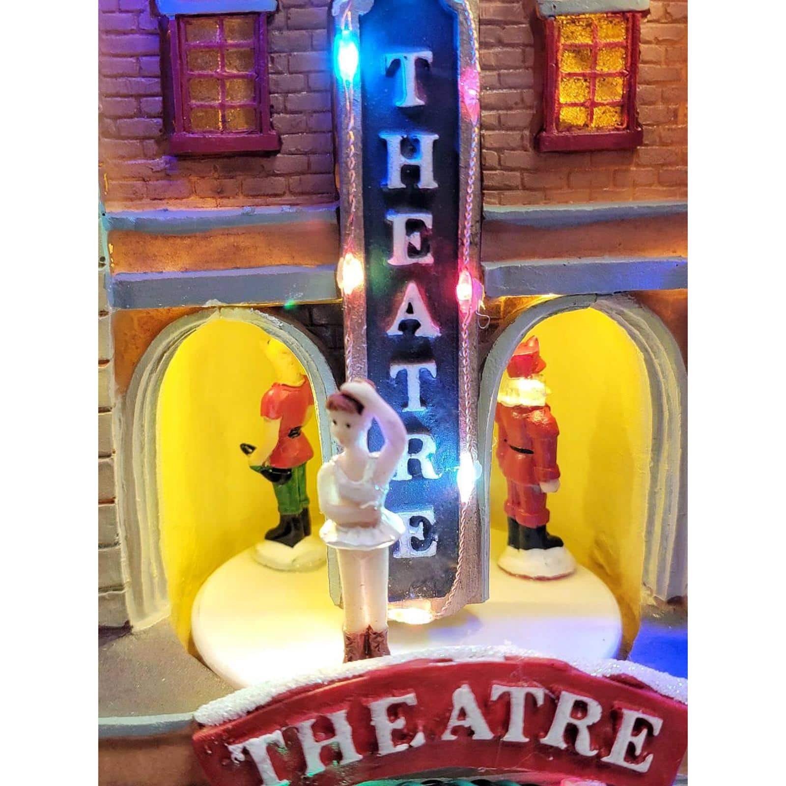 Wizardi 19.75" Christmas Village Theatre Decoration