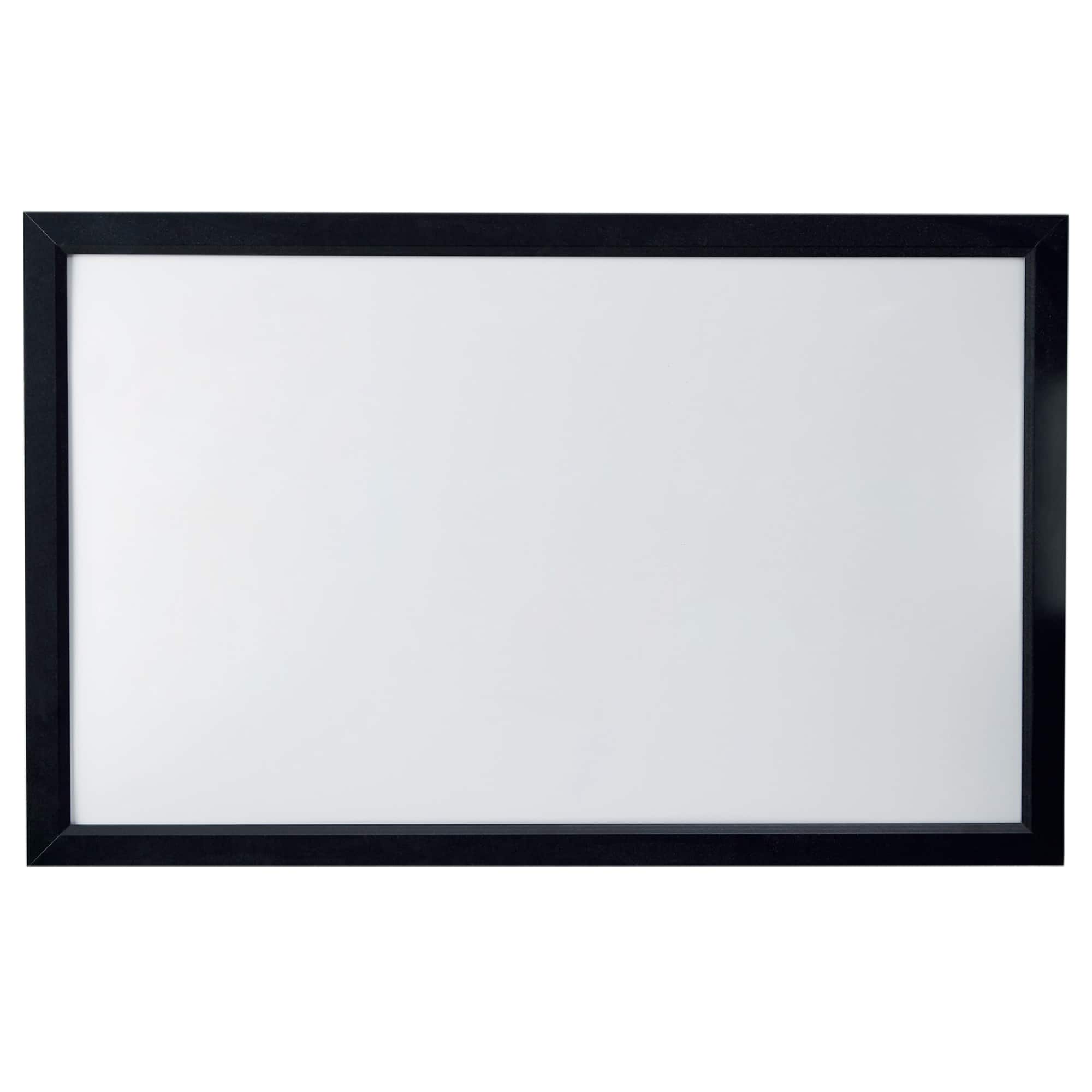 22" x 35" Black Framed Magnetic Dry Erase Board by B2C®