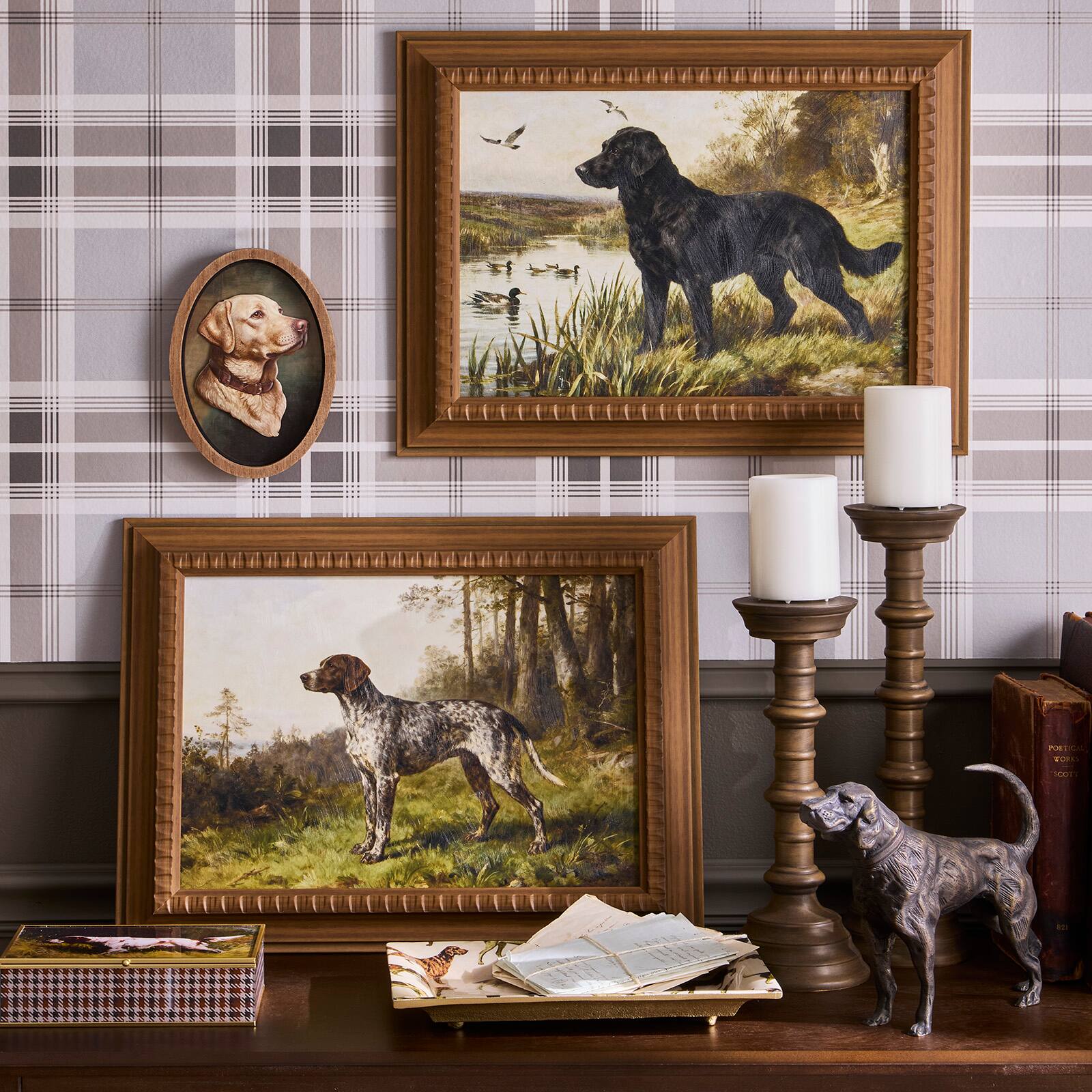 Framed Black Lab Wall Décor by Ashland®