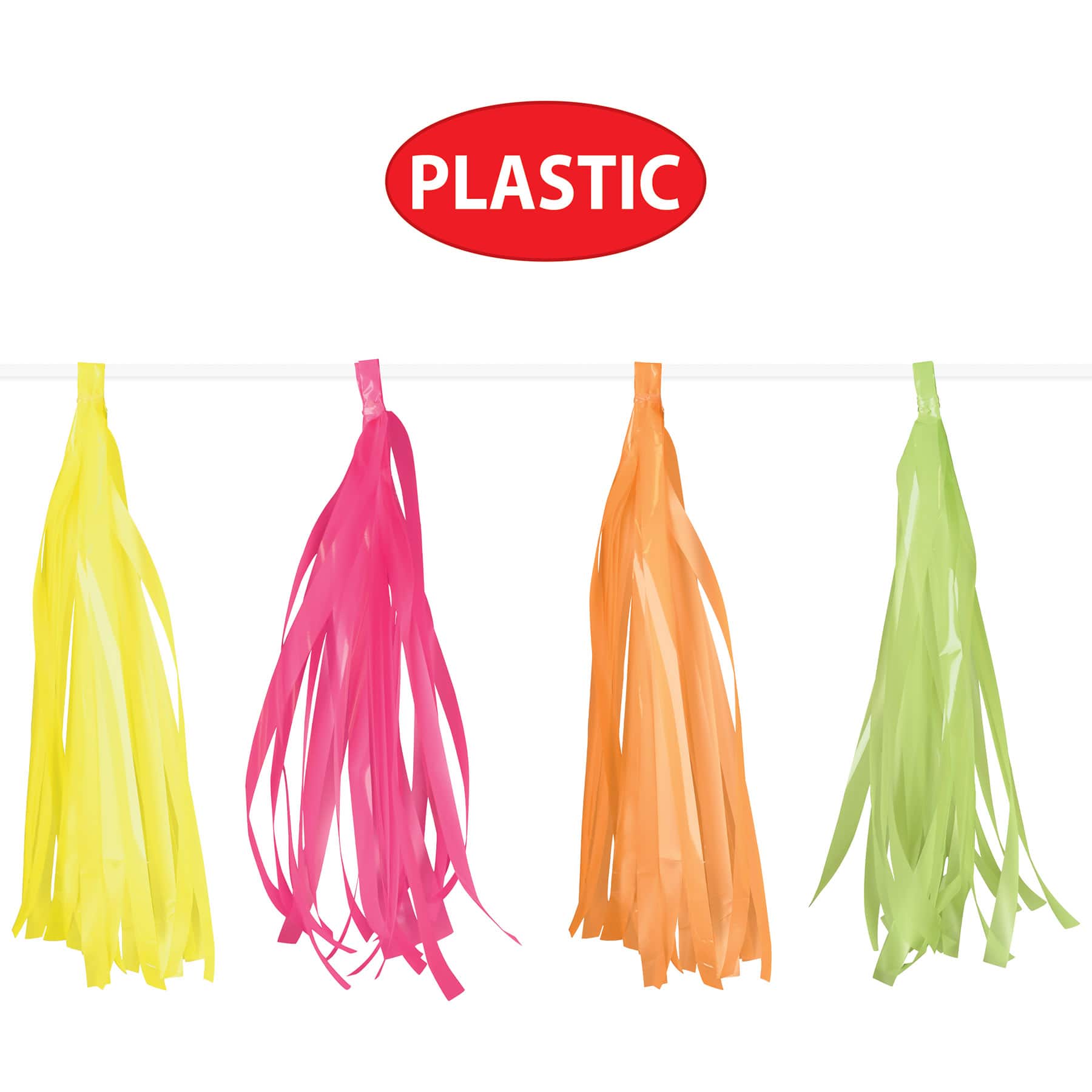 Beistle 8ft. Plastic Tassel Garlands, 2ct.