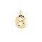 14K Gold Plated Metal Bubble Letter Charm by Bead Landing™