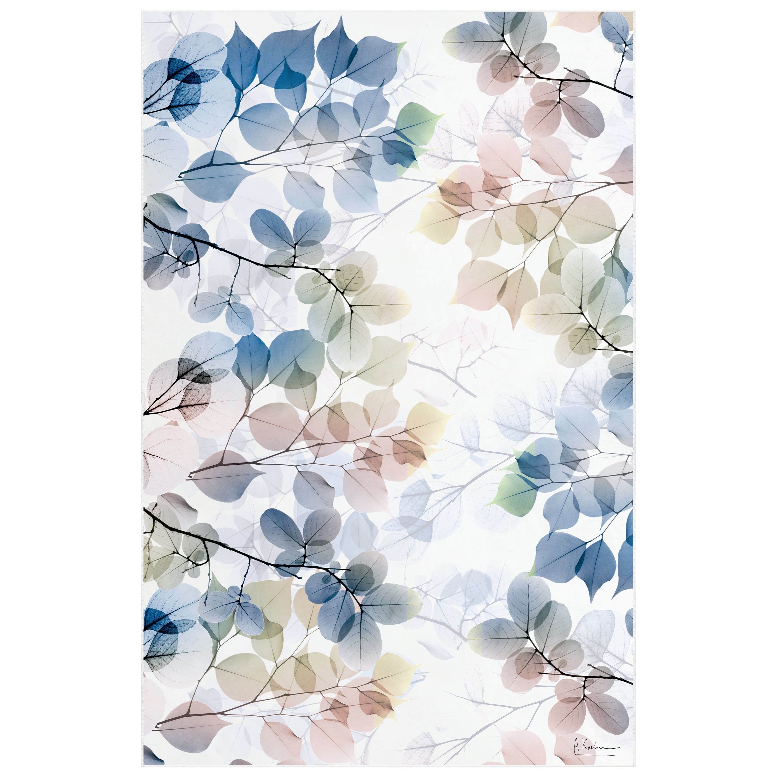 Empire Art Direct 5ft. x 7.5ft. Ethereal Balance I Tapis D’Art Flowers Area Rug