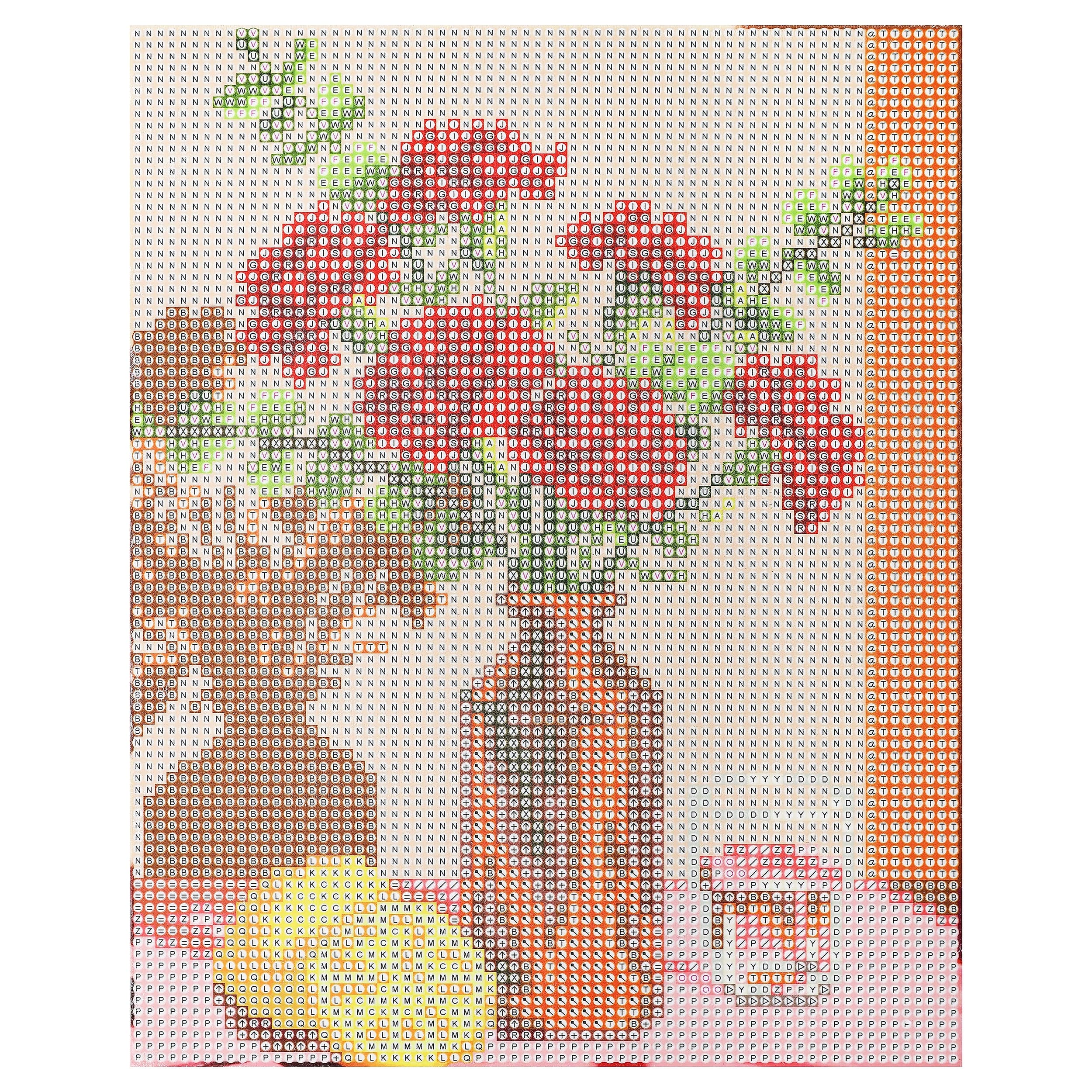8" x 10" Carnations Wood Plank Diamond Art Kit by Make Market®