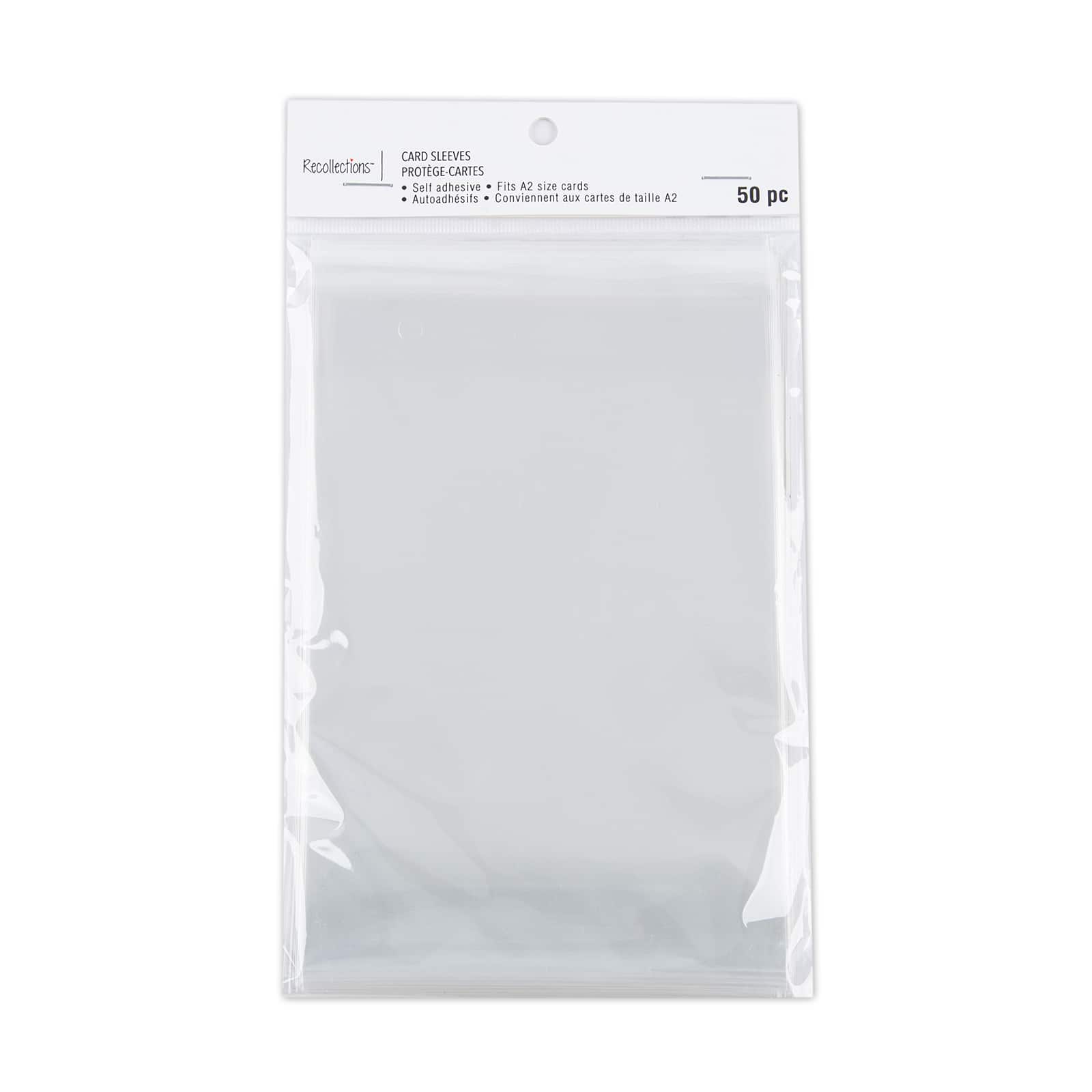 12 Packs: 50 ct. (600 total) Clear Card Sleeves by Recollections 12 Packs: 50 ct. (600 total) Clear Card Sleeves by Recollections