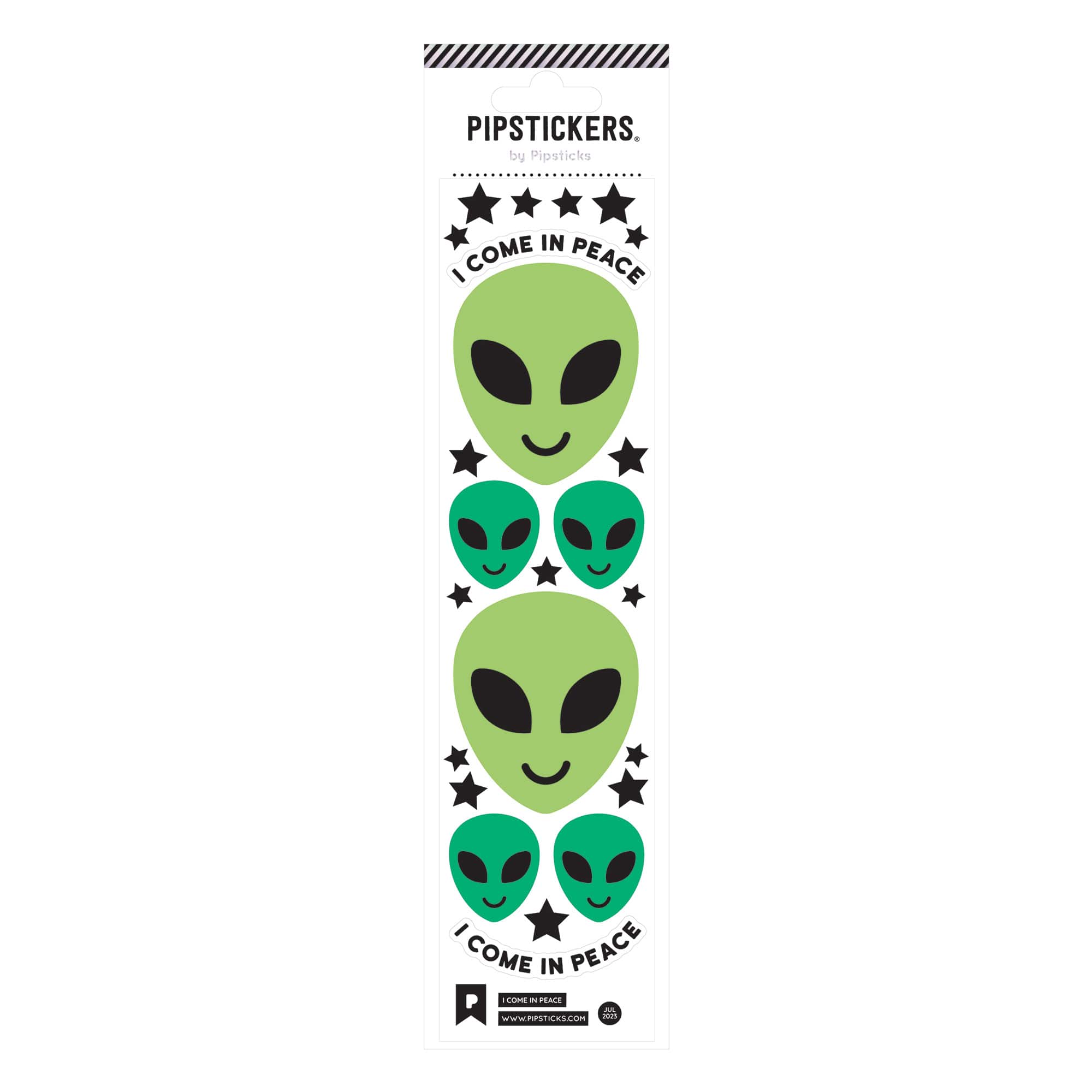 Pipstickers® I Come in Peace Stickers