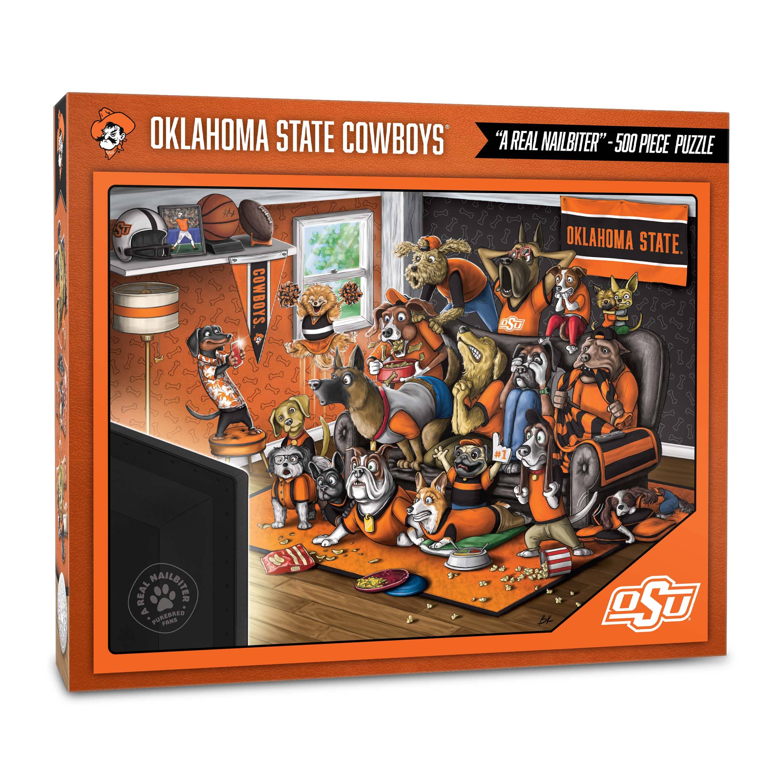 College Football Purebred Fans A Real Nailbiter 500 Piece Puzzle
