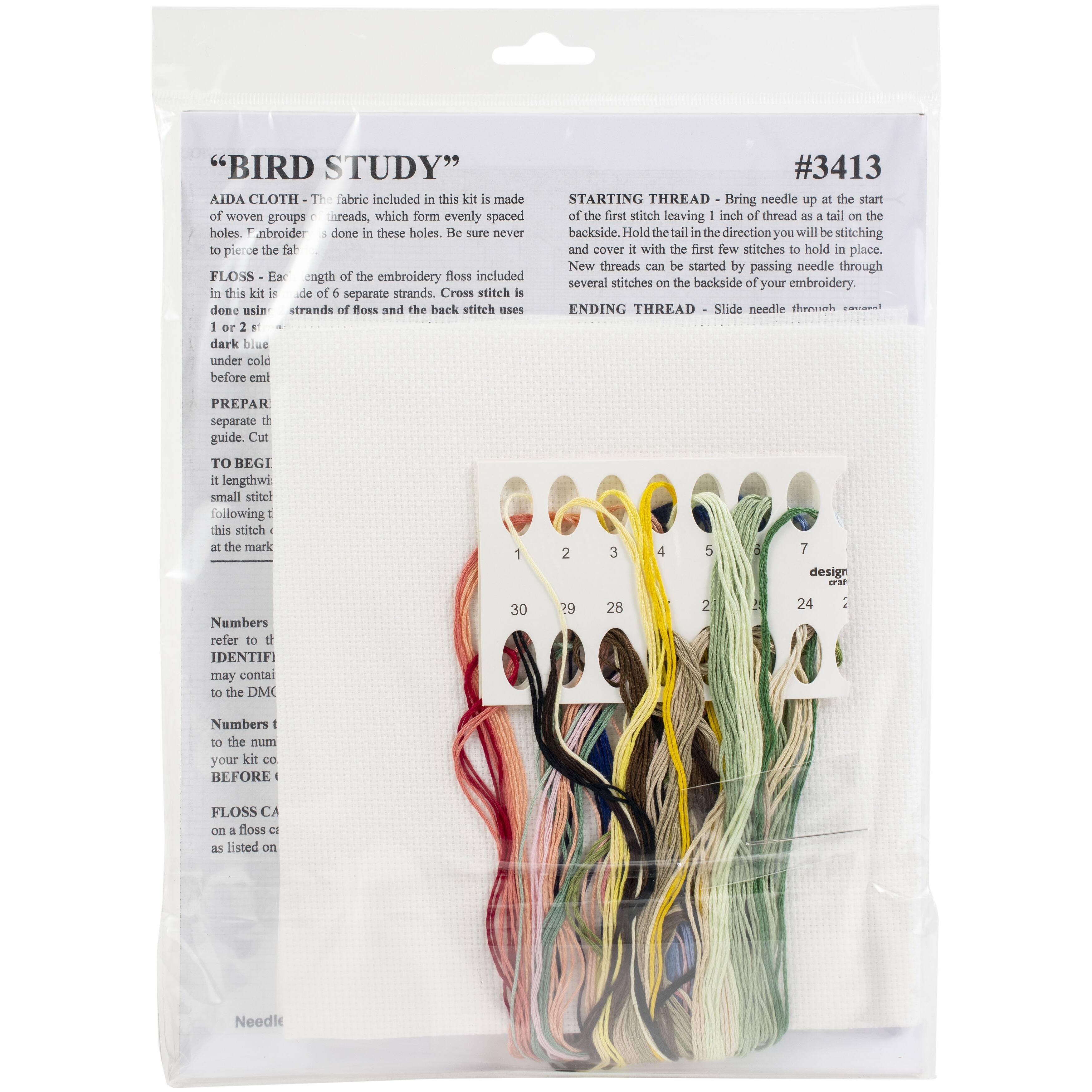 Design Works™ Bird Study Counted Cross Stitch Kit