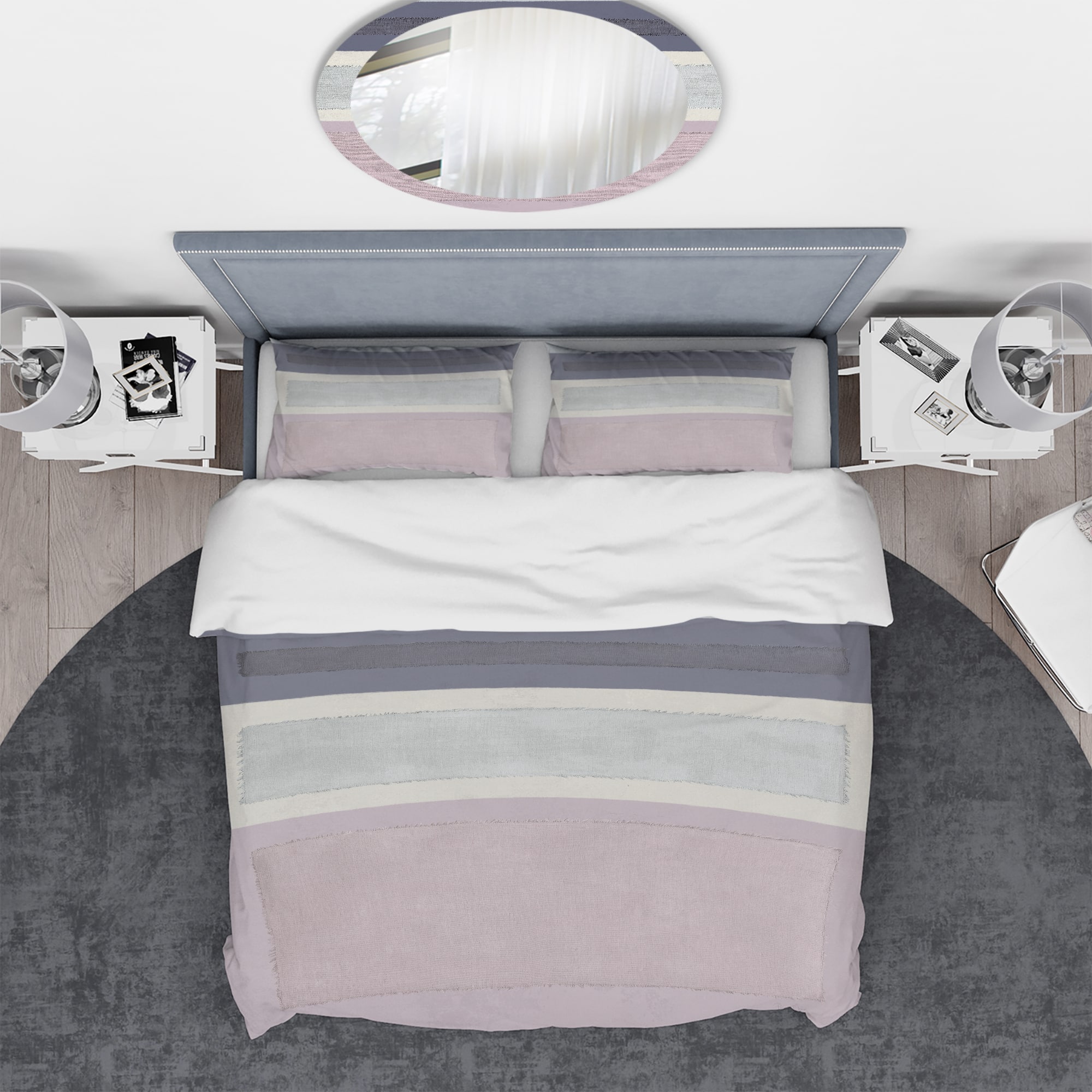 Designart 'Painted Weaving IV FB' Geometric Bedding Set