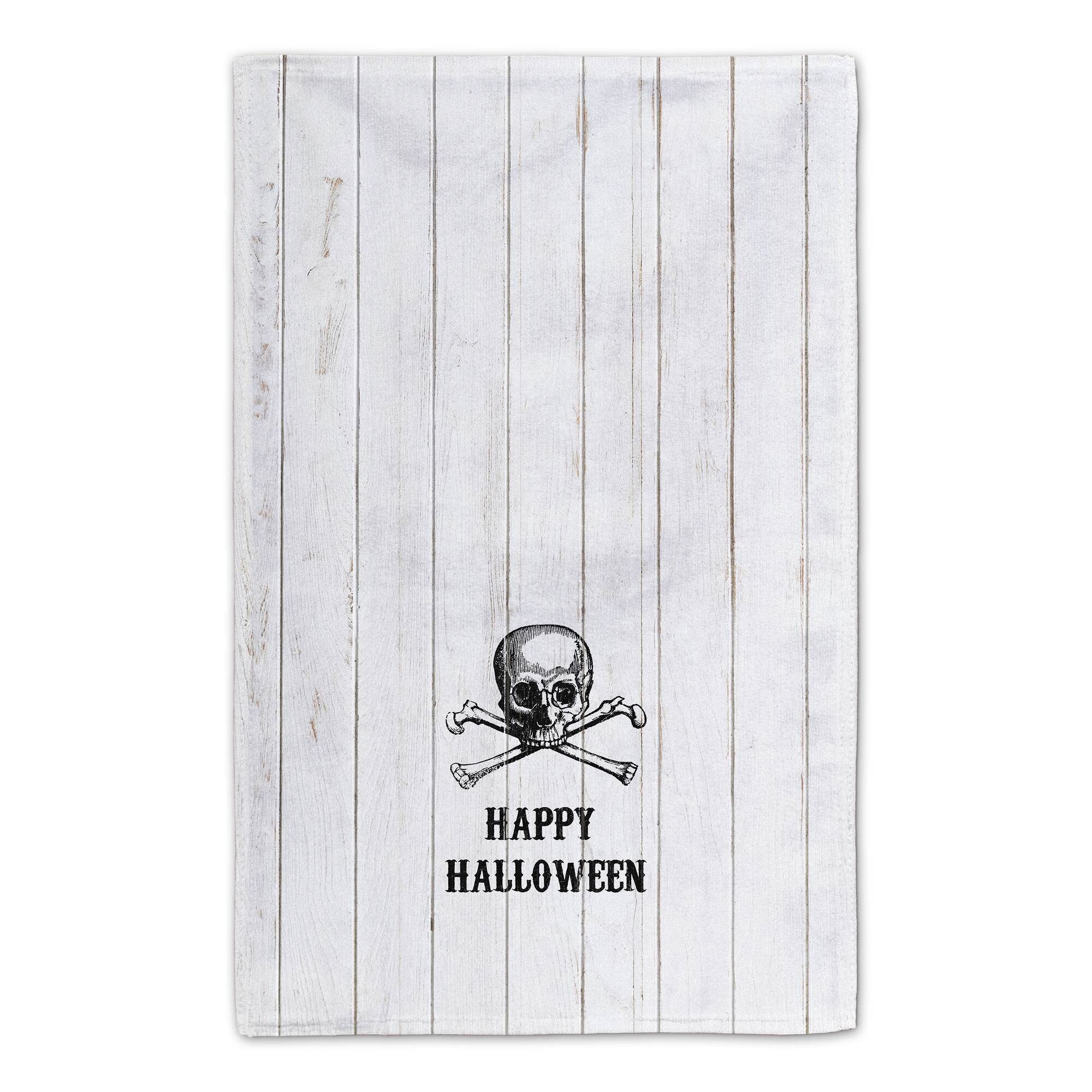 Happy Halloween Skull Tea Towel Set
