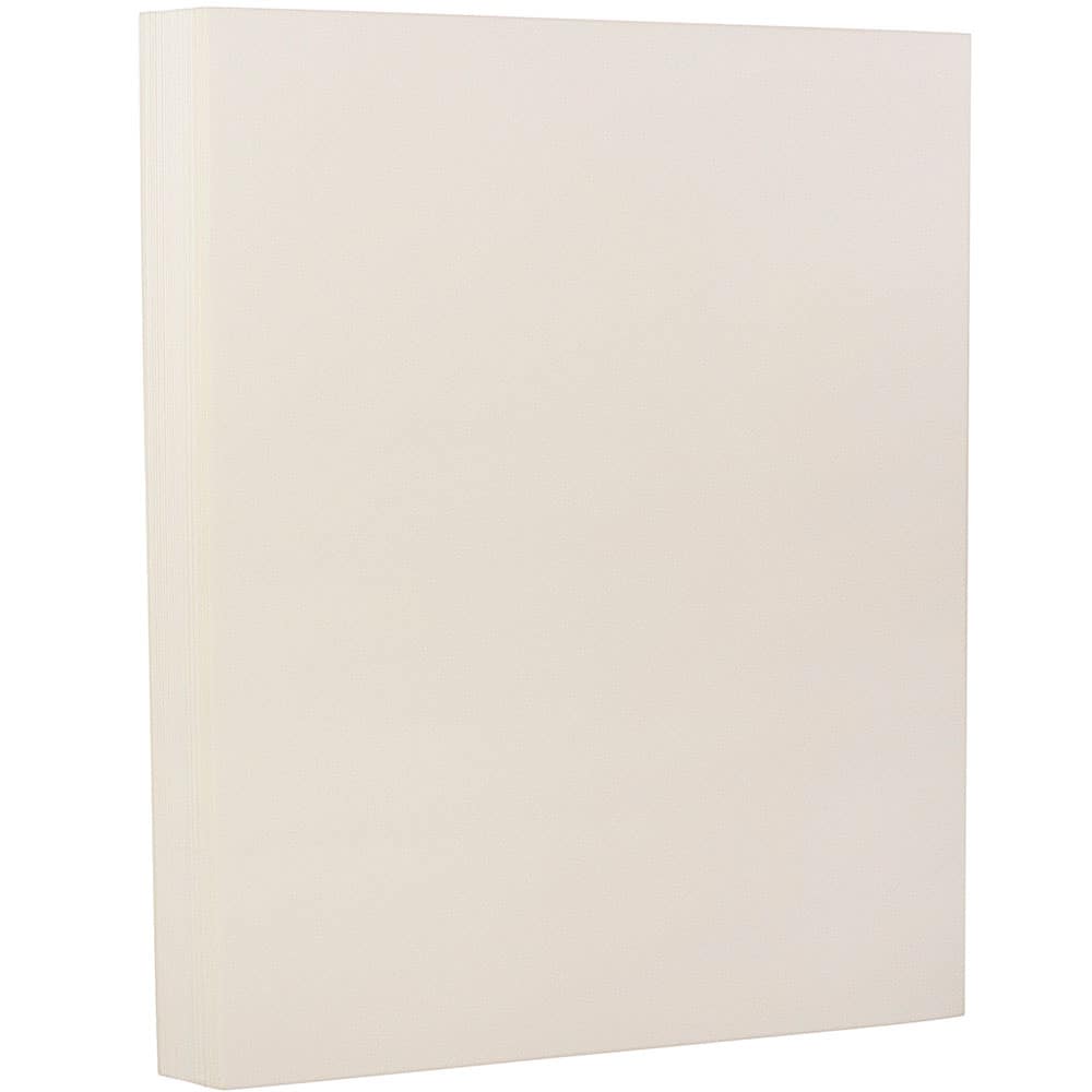JAM Paper Strathmore Natural White Wove 8.5" x 11" Extra Heavy-Weight Cardstock, 25 Sheets