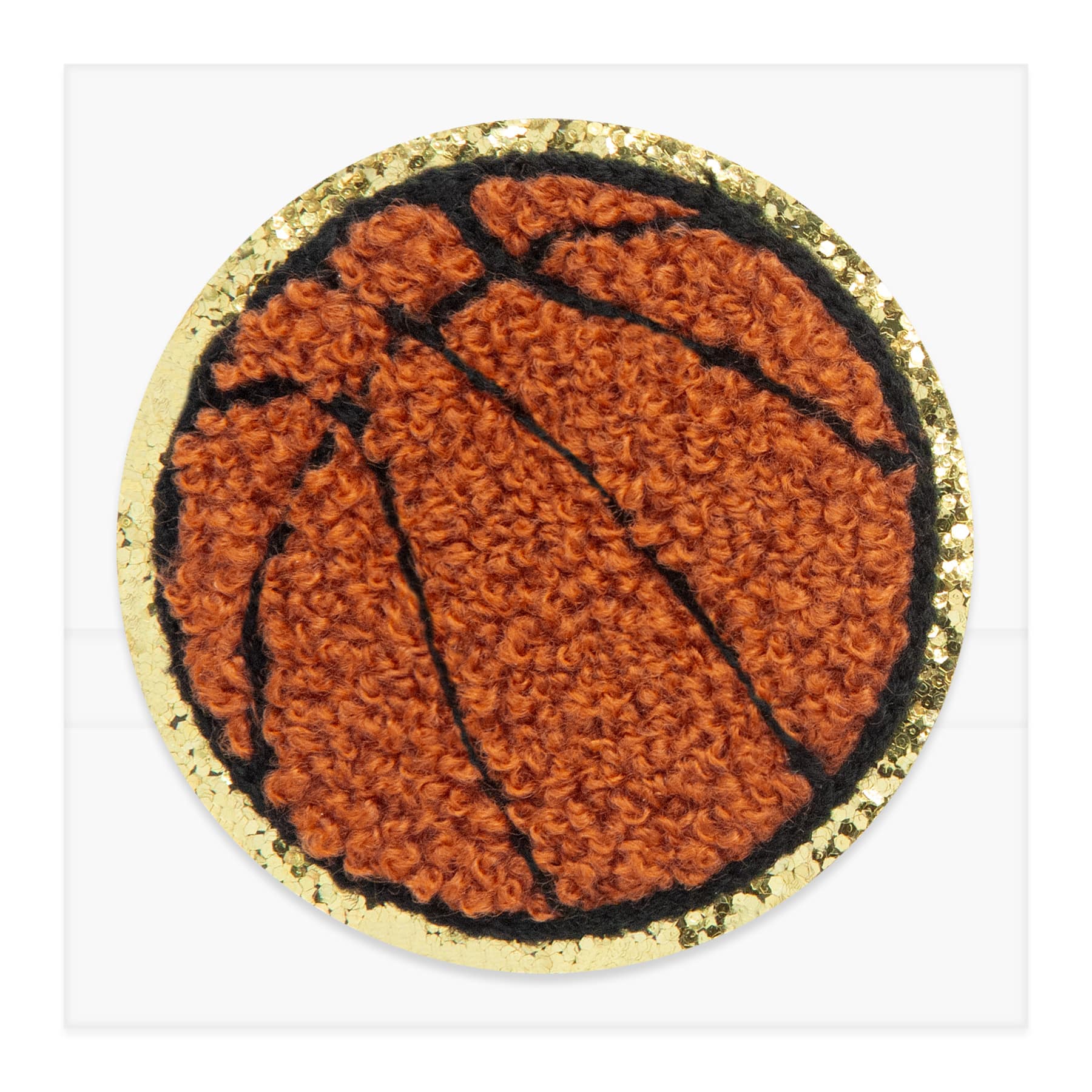 Basketball Embroidered Iron-On & Adhesive Patch by Make Market