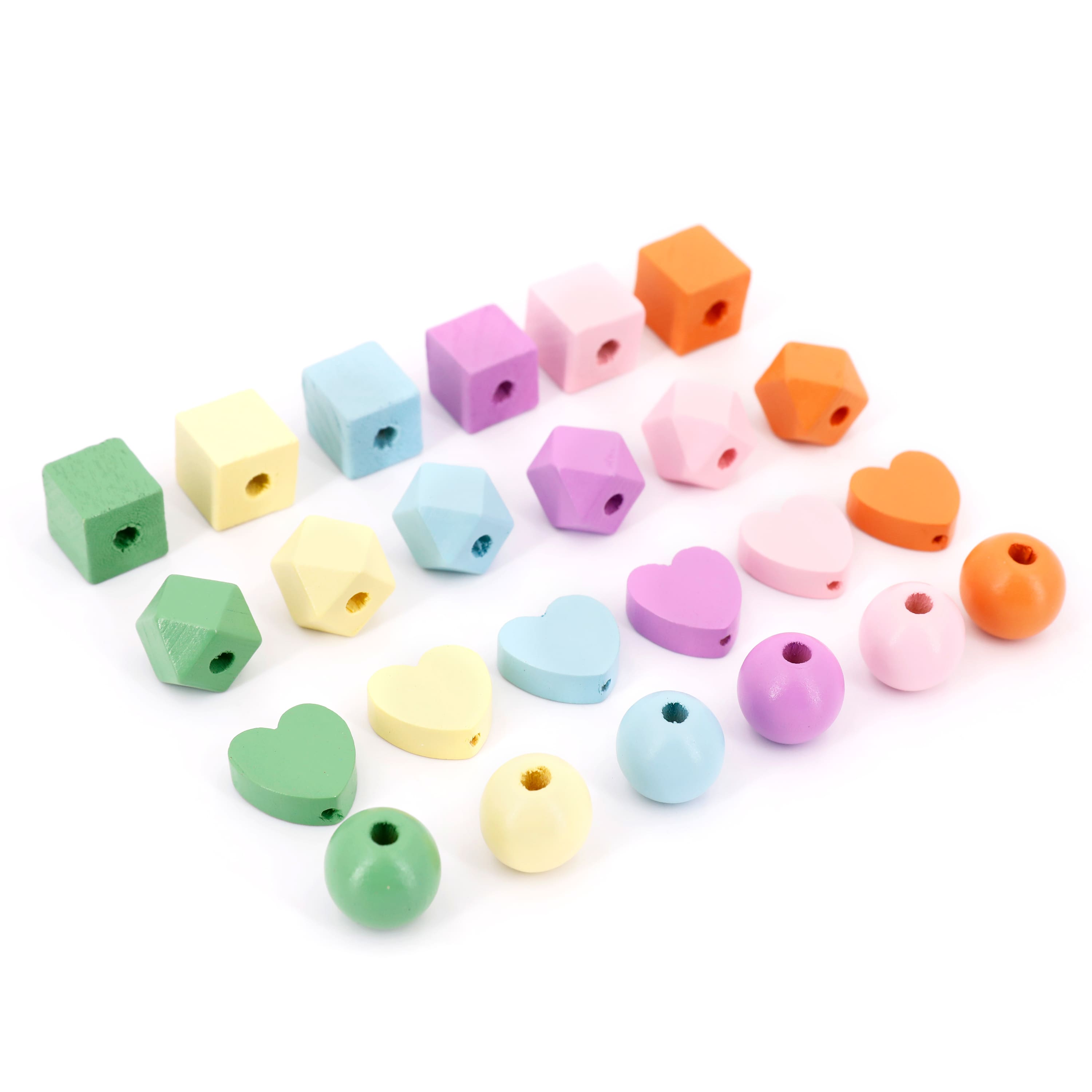 Multicolor Shapes Wood Beads by Bead Landing™ | Michaels