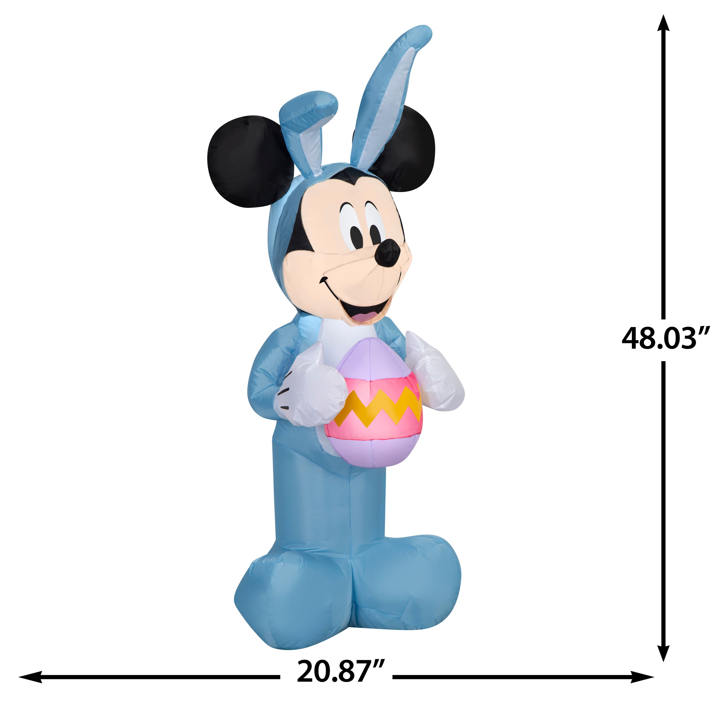 Airblown® 4ft. Blue Disney Mickey Mouse in Bunny Suit