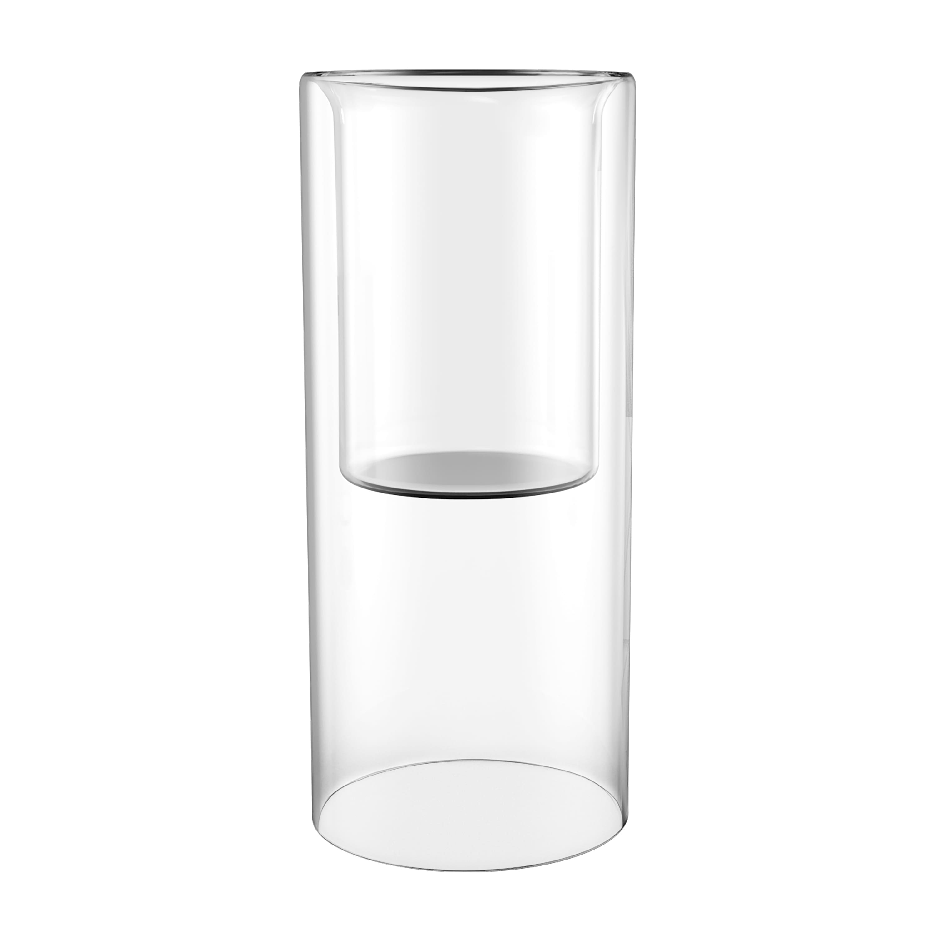 8" Clear Glass Cylinder Candle Holder by Ashland®