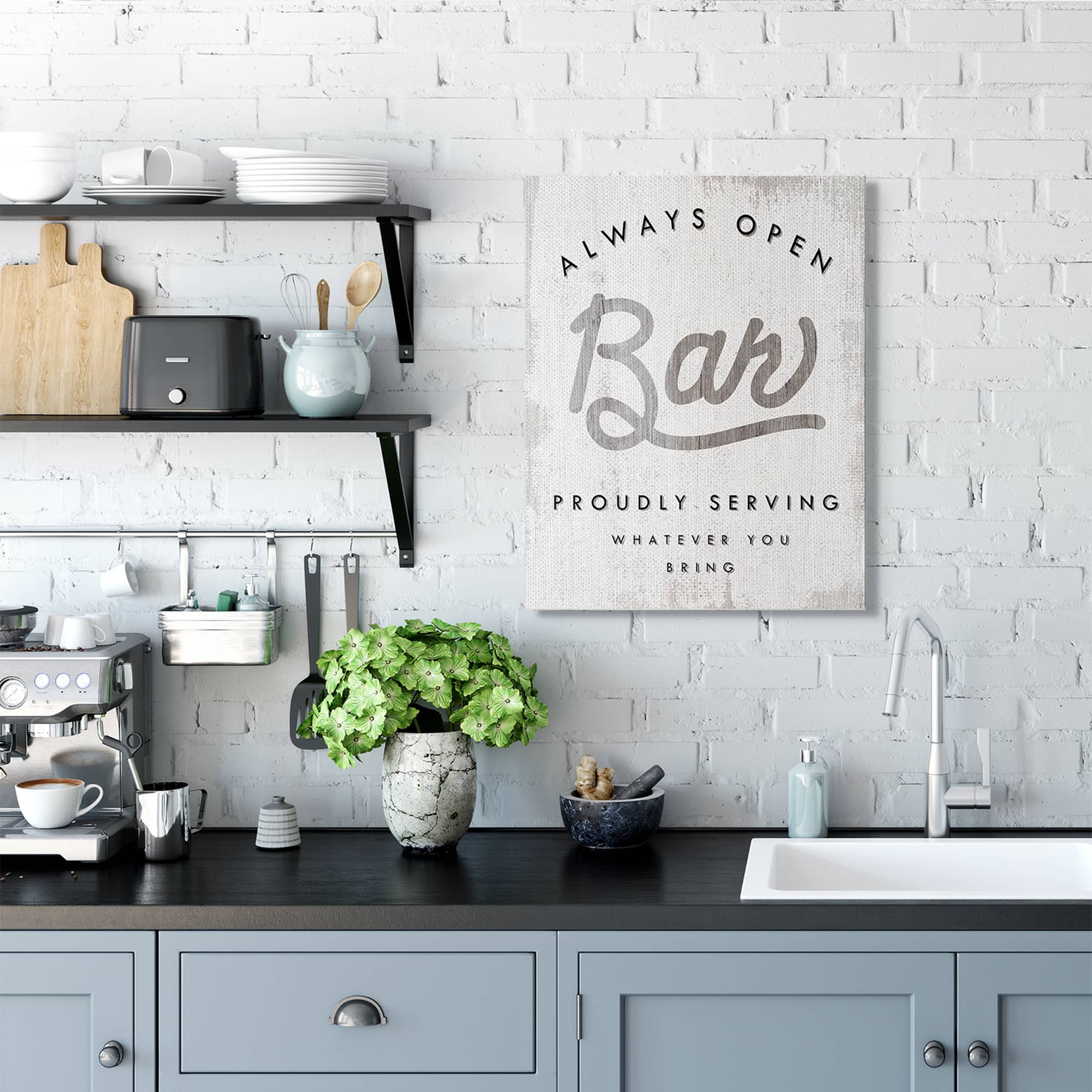 Stupell Industries Always Open Bar Wall Art