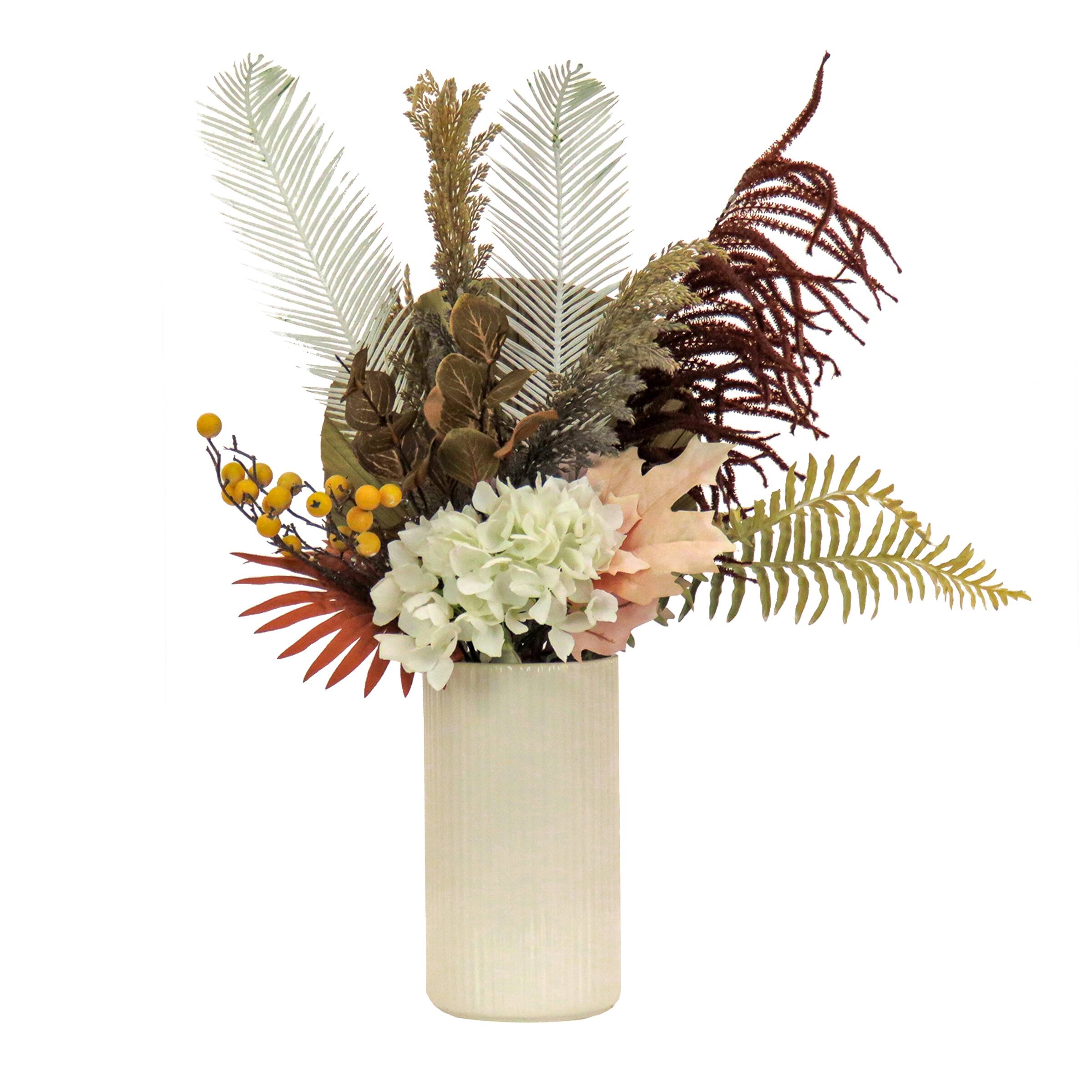 31" Potted Fern & Hydrangea Assortment