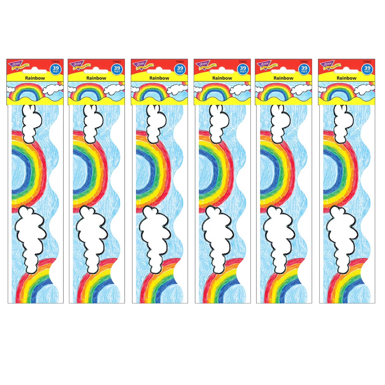 Trend Enterprises® Terrific Trimmers® Rainbow Borders, 234ft.