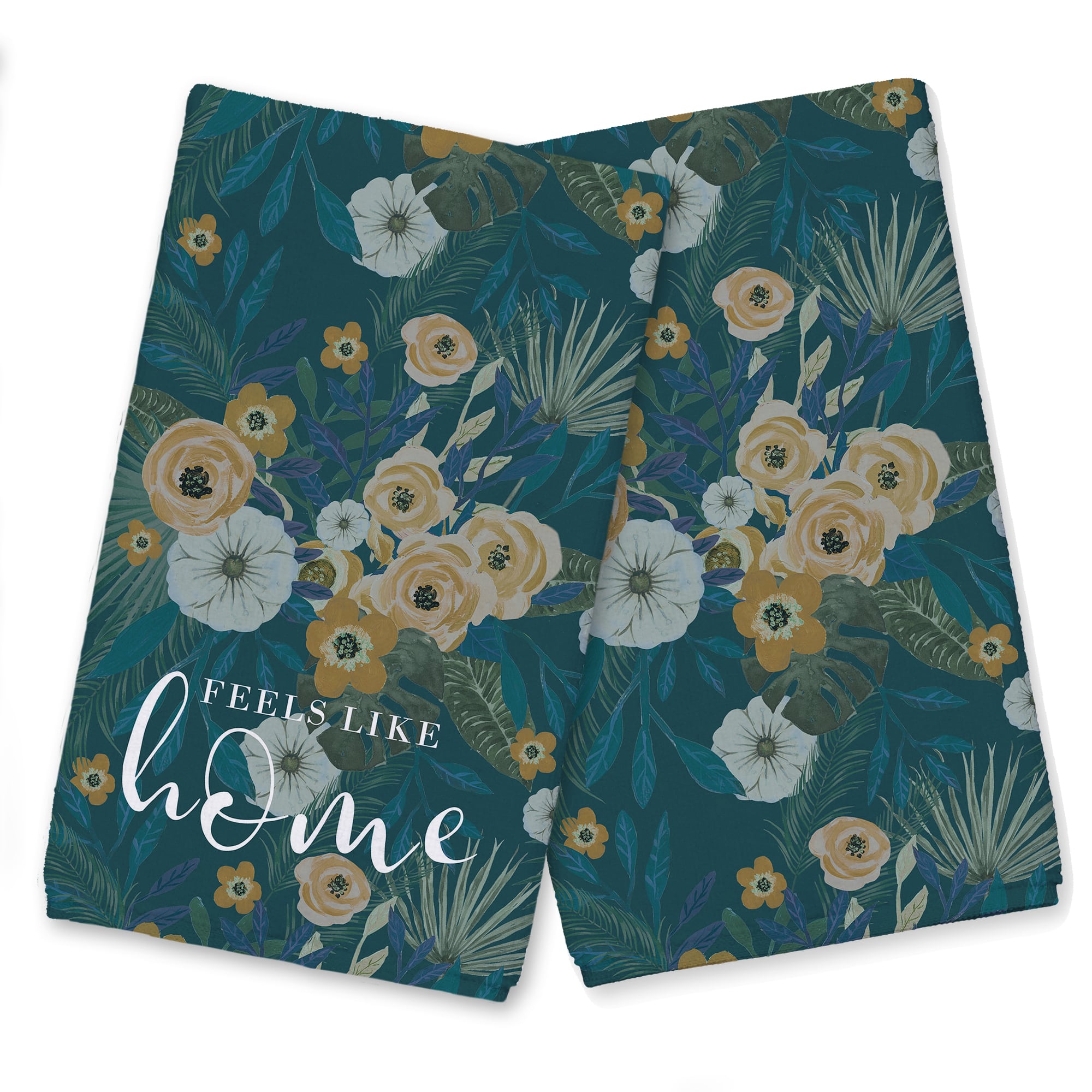 Feels Like Home Tropical Floral Tea Towel Set