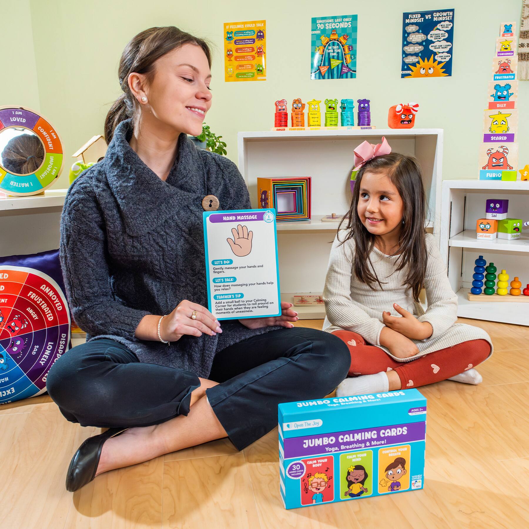 Open the Joy Jumbo Calming Tools Cards Set
